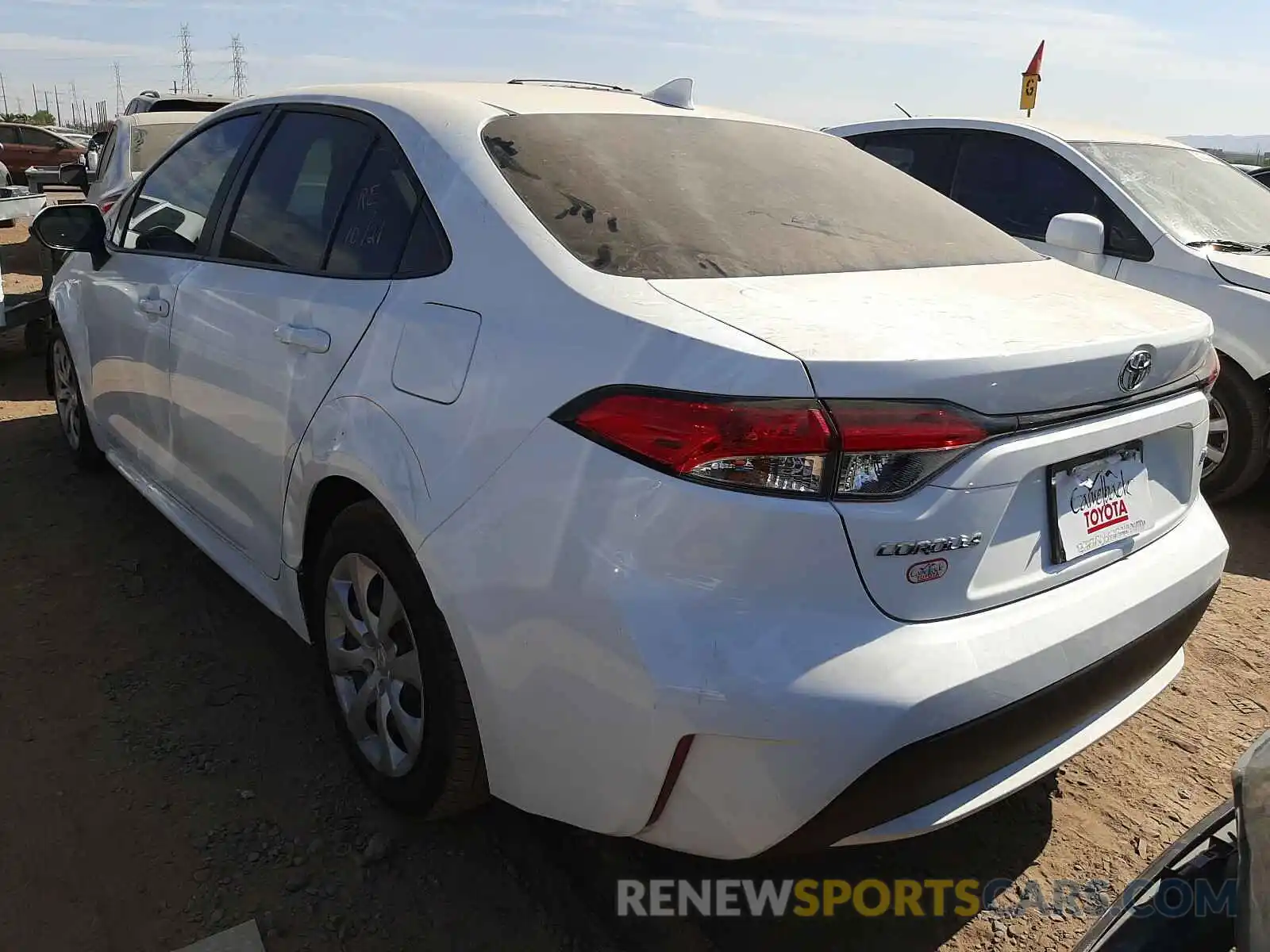 3 Photograph of a damaged car 5YFEPRAE3LP146600 TOYOTA COROLLA 2020