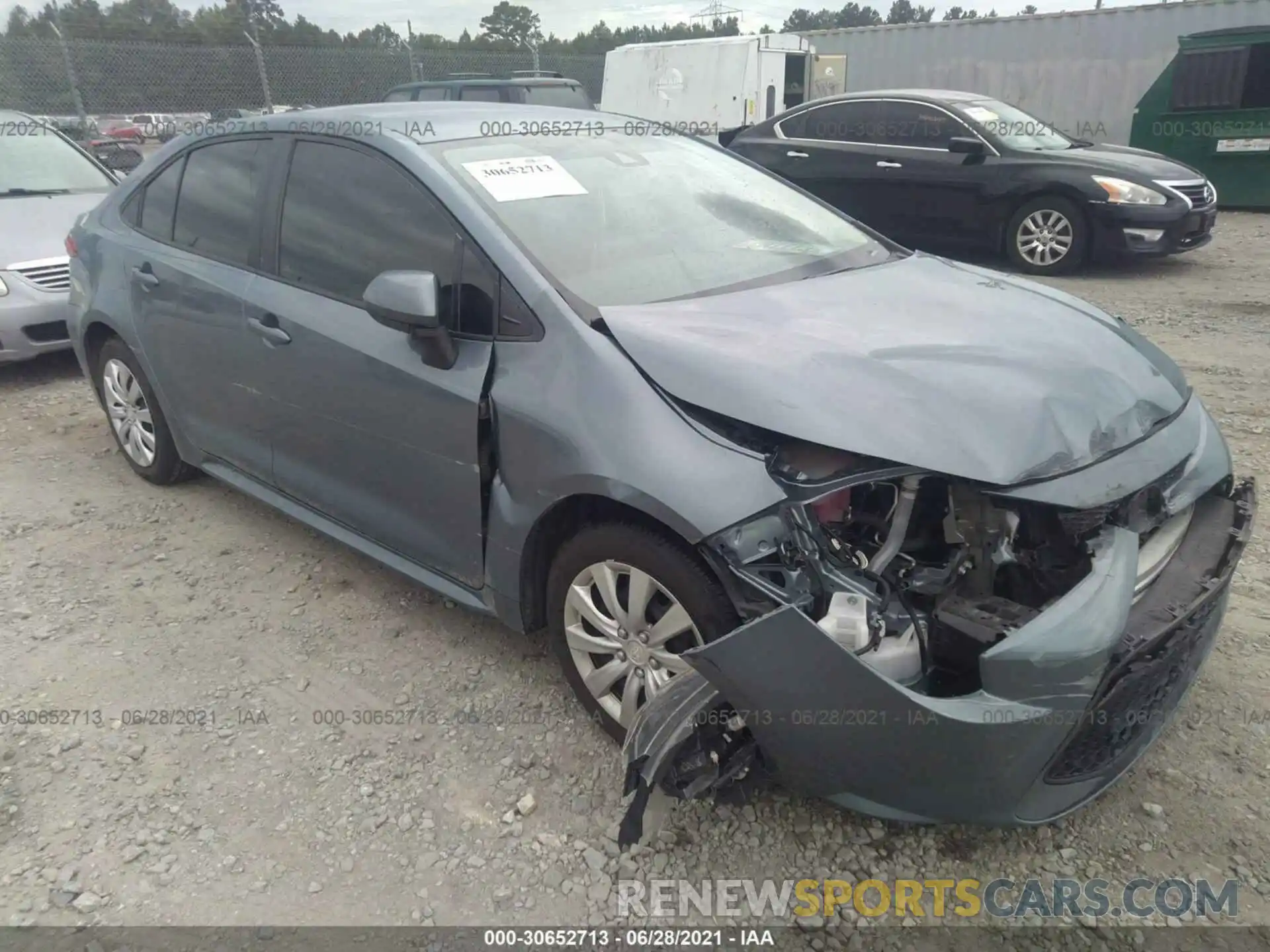 1 Photograph of a damaged car 5YFEPRAE4LP005678 TOYOTA COROLLA 2020