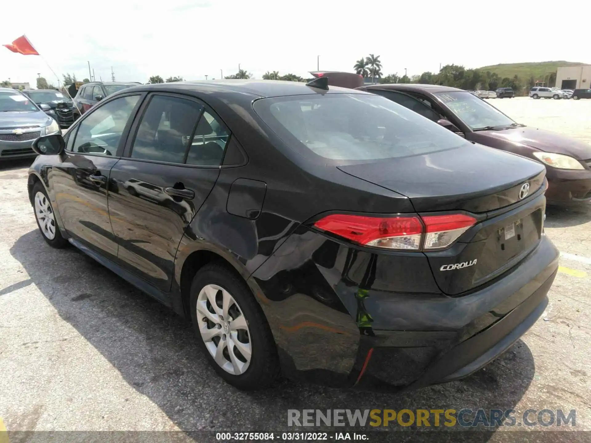 3 Photograph of a damaged car 5YFEPRAE4LP006653 TOYOTA COROLLA 2020