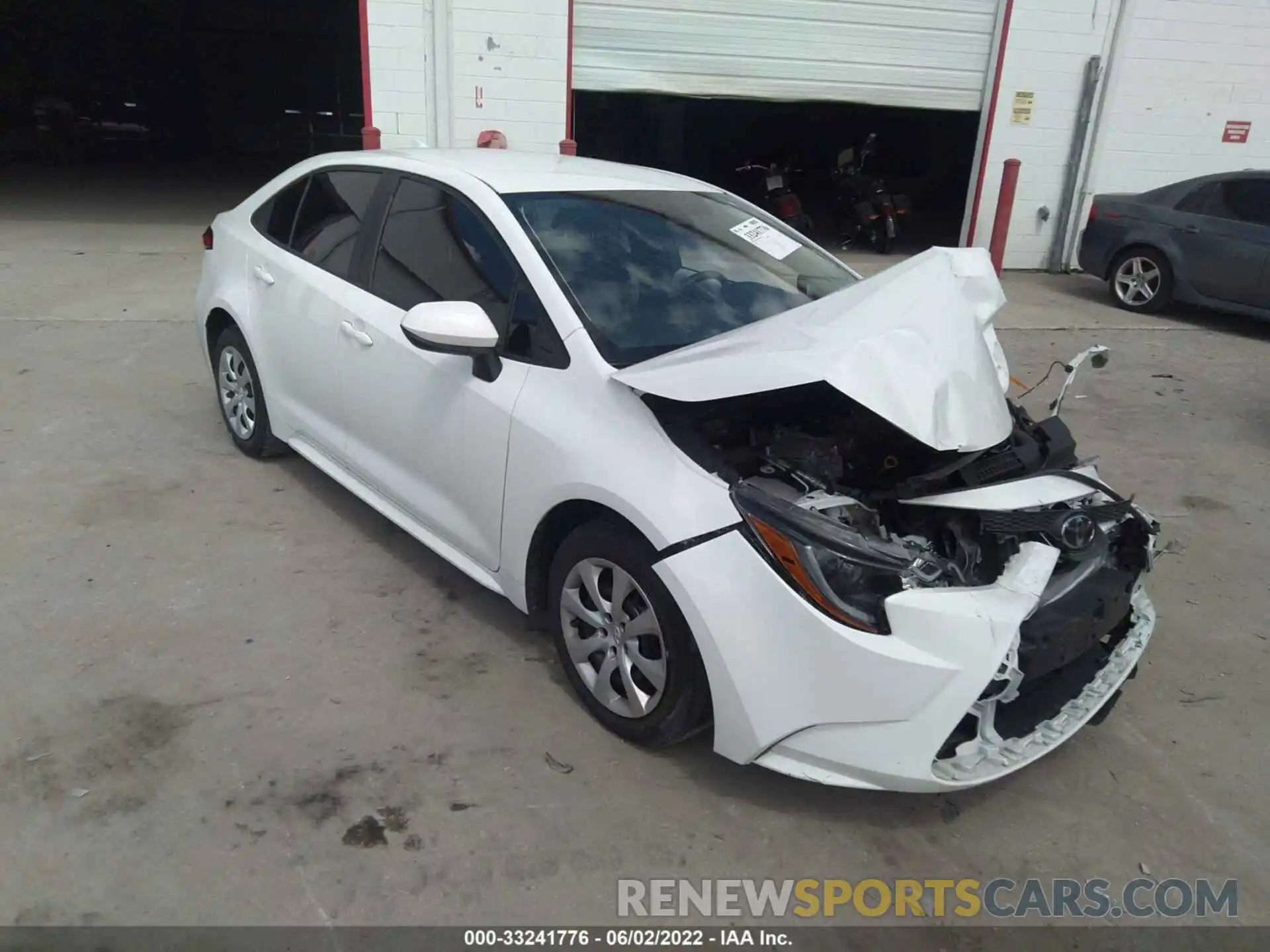 1 Photograph of a damaged car 5YFEPRAE4LP007012 TOYOTA COROLLA 2020