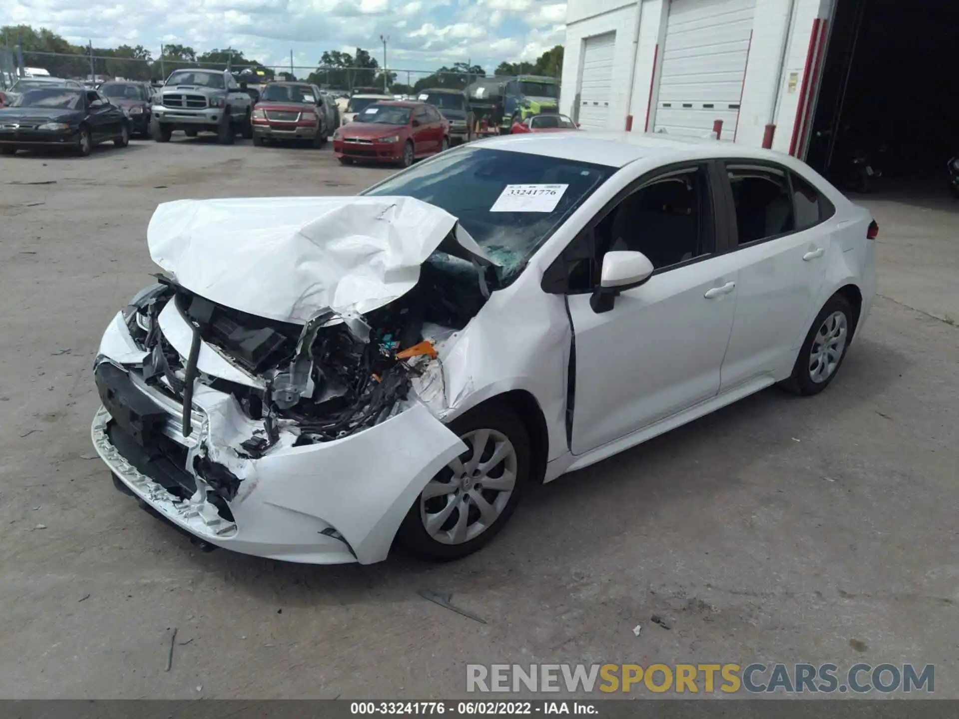 2 Photograph of a damaged car 5YFEPRAE4LP007012 TOYOTA COROLLA 2020