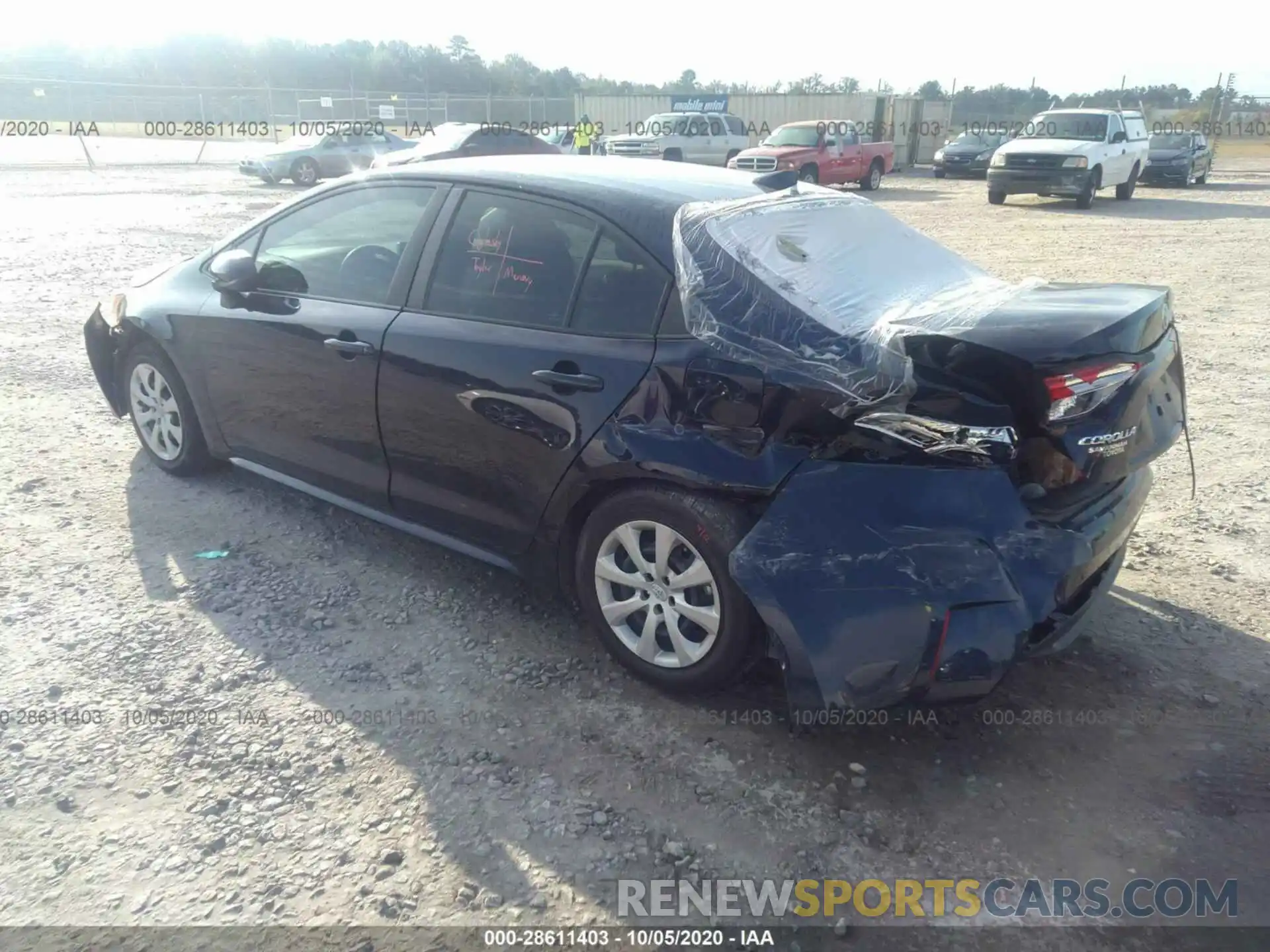 3 Photograph of a damaged car 5YFEPRAE4LP007334 TOYOTA COROLLA 2020