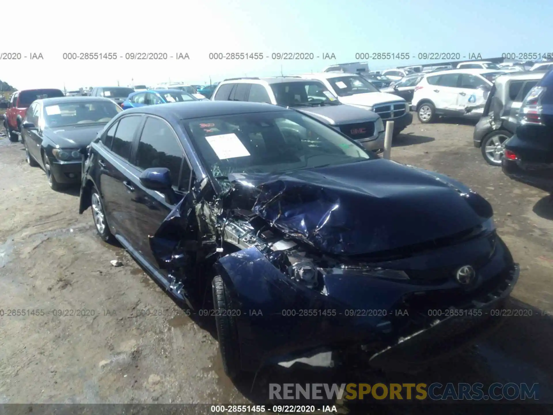 1 Photograph of a damaged car 5YFEPRAE4LP007690 TOYOTA COROLLA 2020