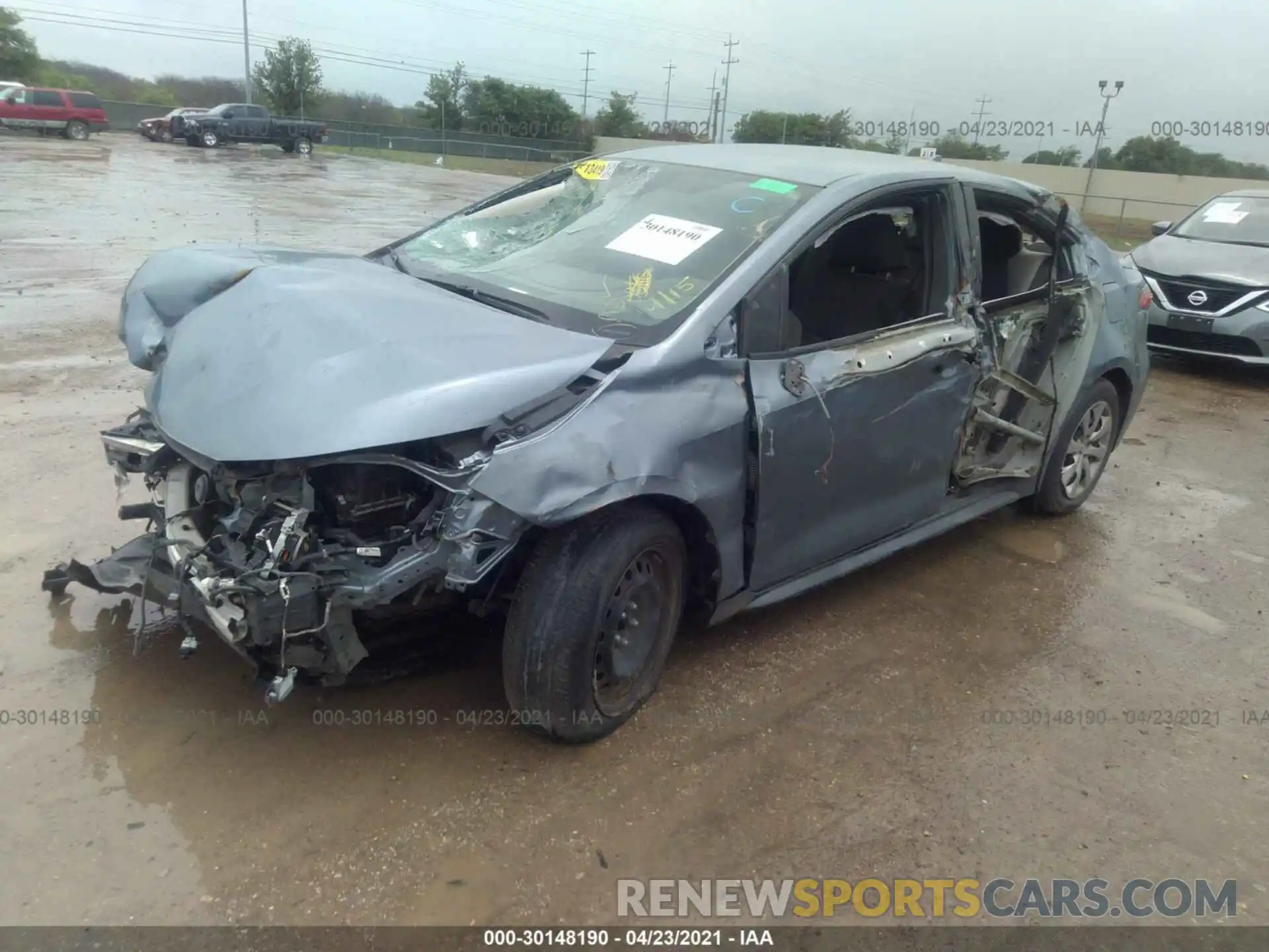 2 Photograph of a damaged car 5YFEPRAE4LP011206 TOYOTA COROLLA 2020