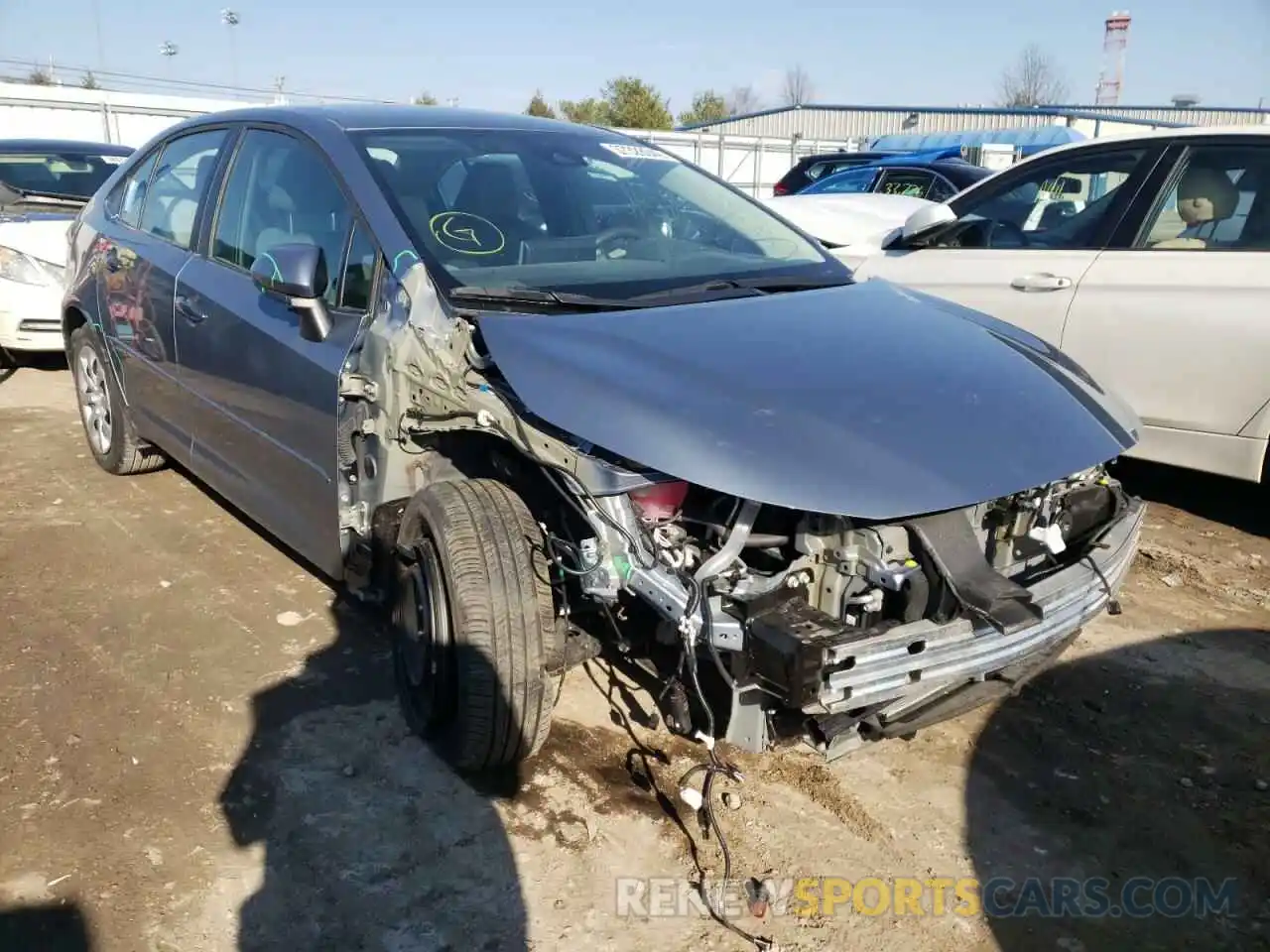 1 Photograph of a damaged car 5YFEPRAE4LP011626 TOYOTA COROLLA 2020