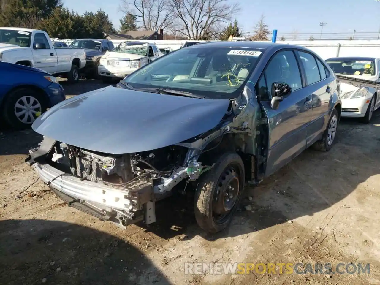 2 Photograph of a damaged car 5YFEPRAE4LP011626 TOYOTA COROLLA 2020