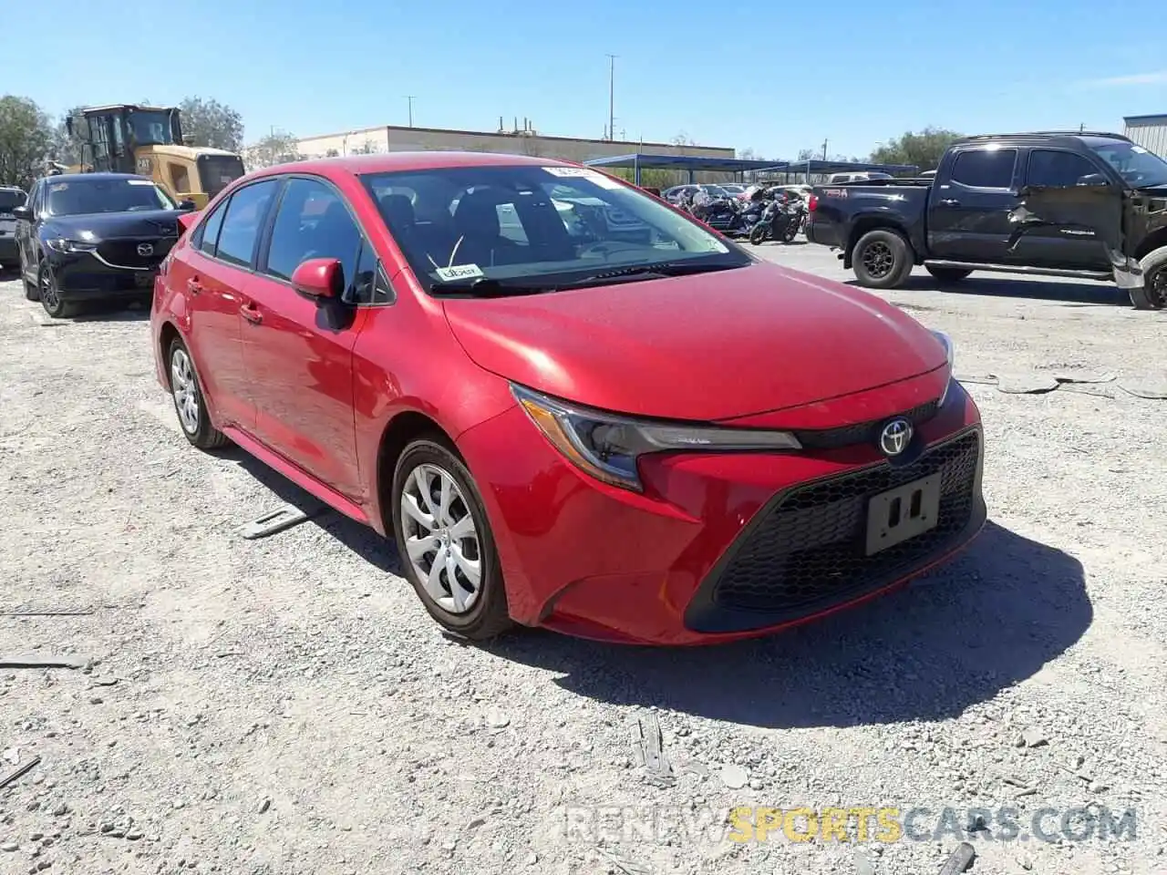 1 Photograph of a damaged car 5YFEPRAE4LP015210 TOYOTA COROLLA 2020