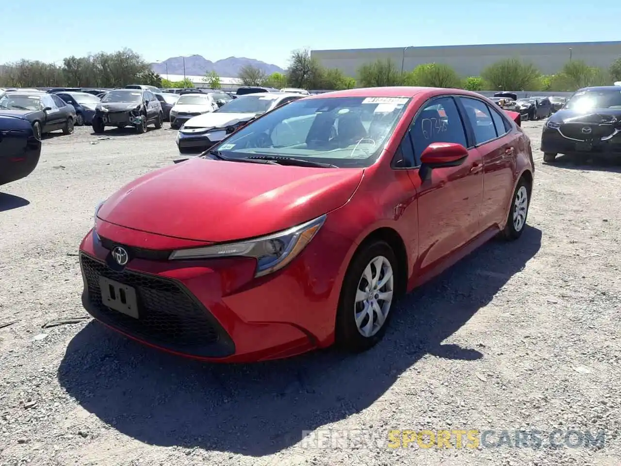 2 Photograph of a damaged car 5YFEPRAE4LP015210 TOYOTA COROLLA 2020