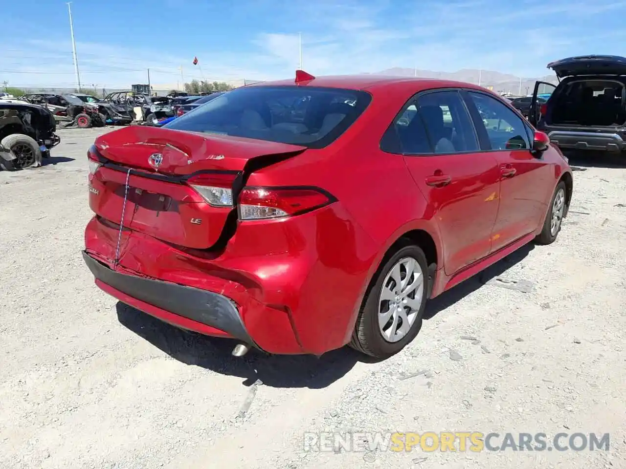 4 Photograph of a damaged car 5YFEPRAE4LP015210 TOYOTA COROLLA 2020