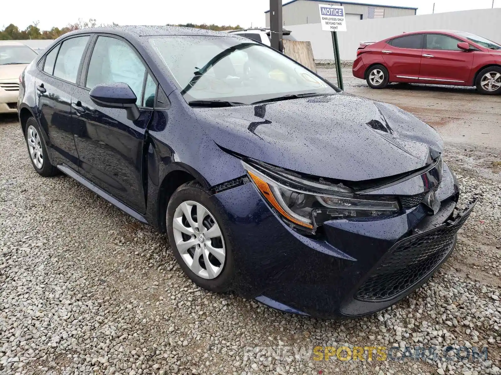 1 Photograph of a damaged car 5YFEPRAE4LP019077 TOYOTA COROLLA 2020