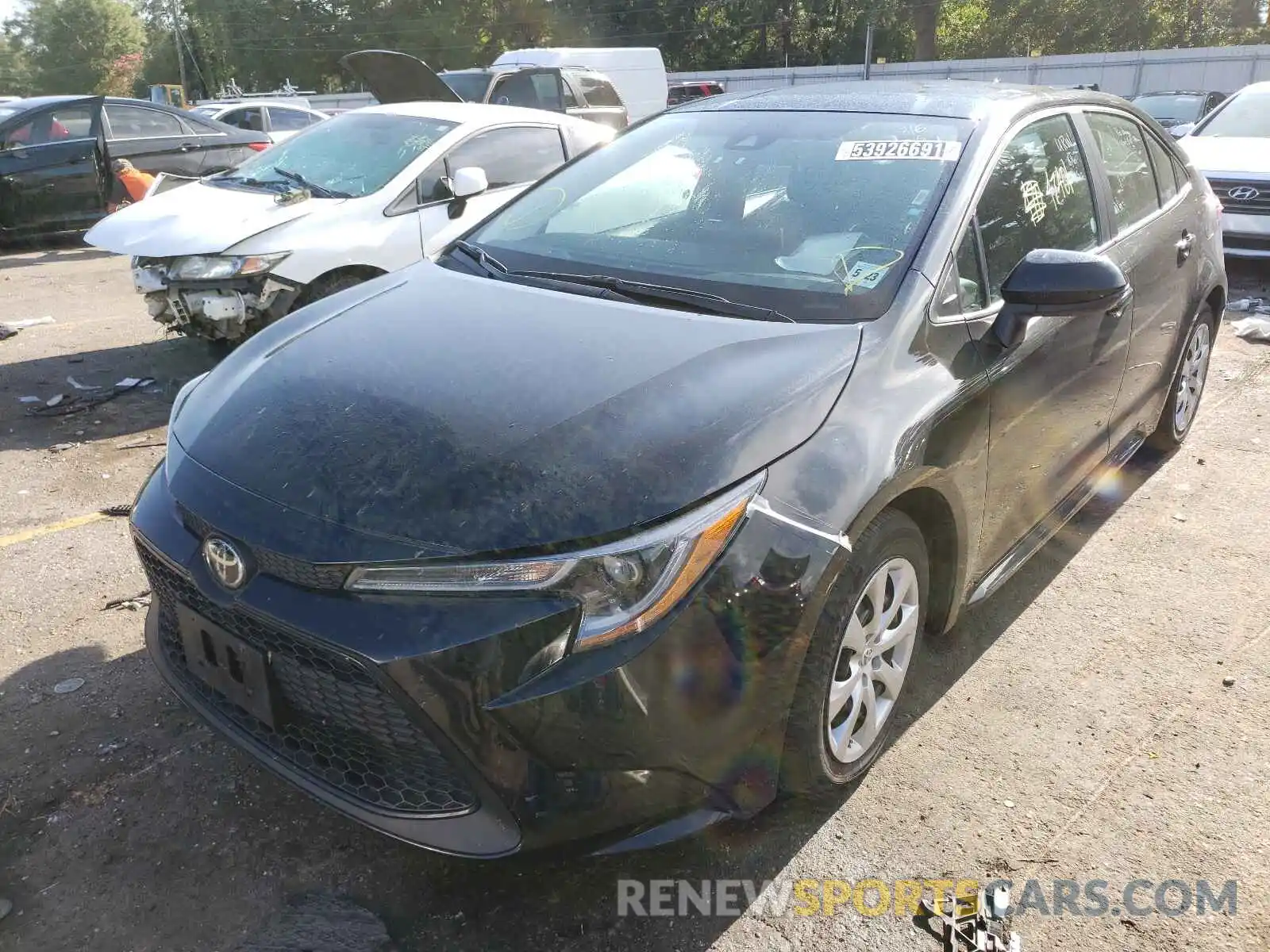 2 Photograph of a damaged car 5YFEPRAE4LP019466 TOYOTA COROLLA 2020