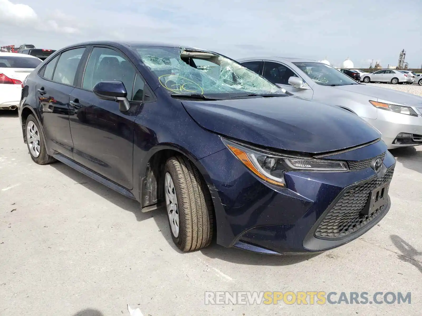 1 Photograph of a damaged car 5YFEPRAE4LP020133 TOYOTA COROLLA 2020