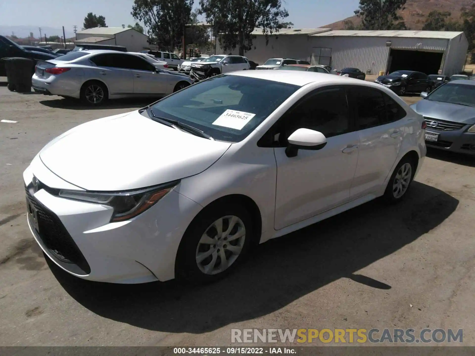 2 Photograph of a damaged car 5YFEPRAE4LP021329 TOYOTA COROLLA 2020