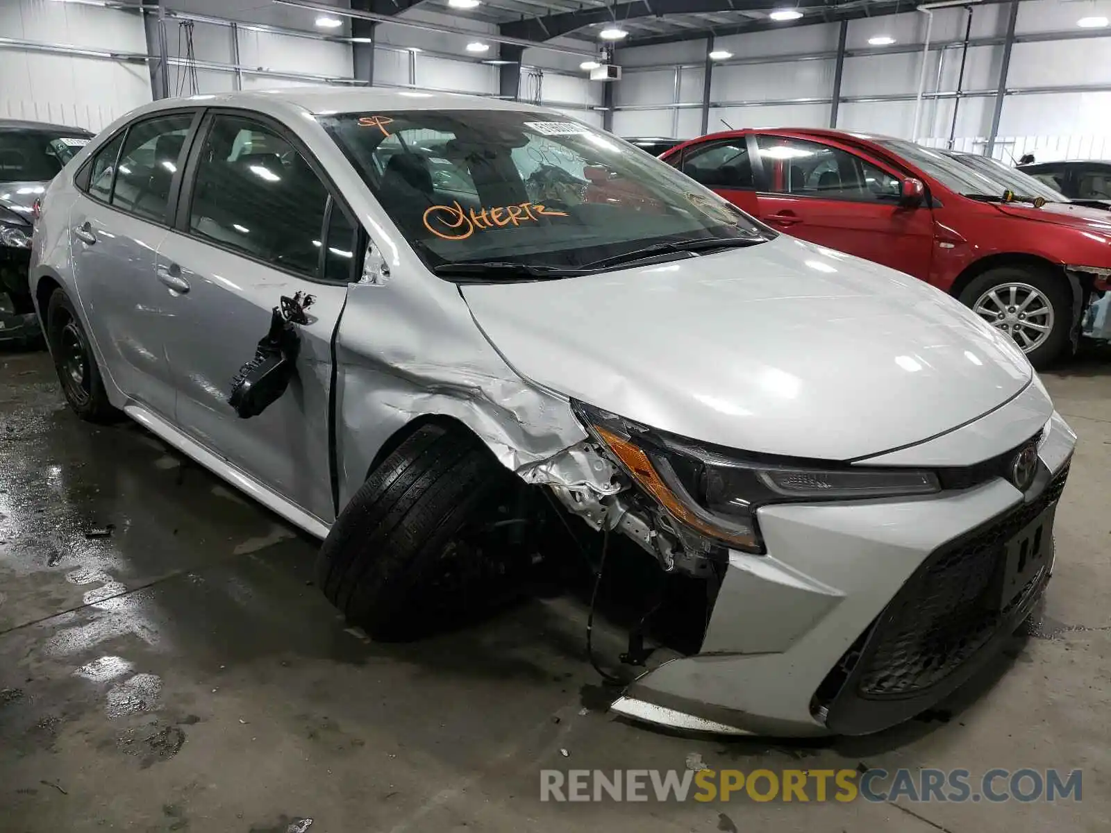 1 Photograph of a damaged car 5YFEPRAE4LP022349 TOYOTA COROLLA 2020