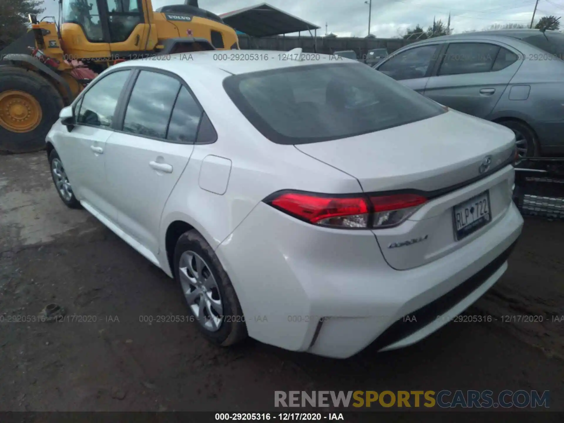 3 Photograph of a damaged car 5YFEPRAE4LP022917 TOYOTA COROLLA 2020