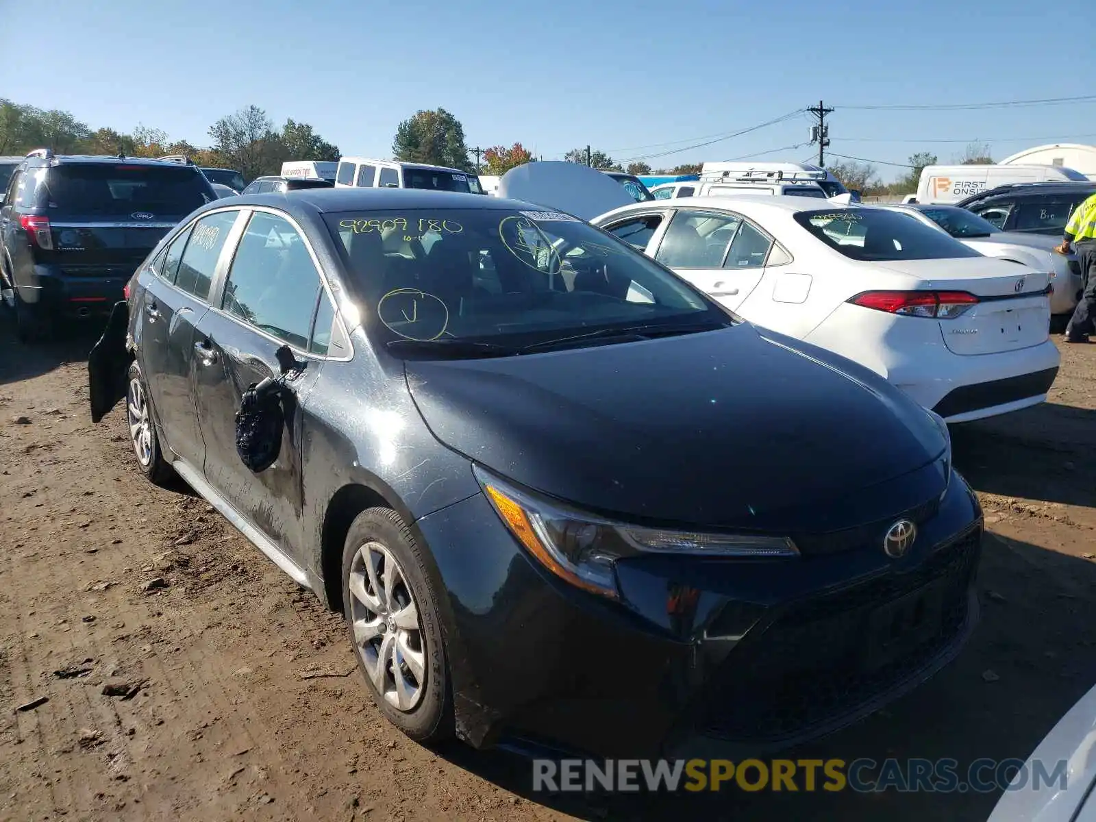 1 Photograph of a damaged car 5YFEPRAE4LP023100 TOYOTA COROLLA 2020