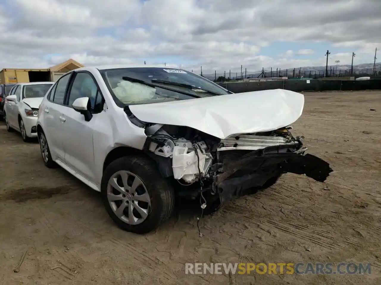 1 Photograph of a damaged car 5YFEPRAE4LP023517 TOYOTA COROLLA 2020