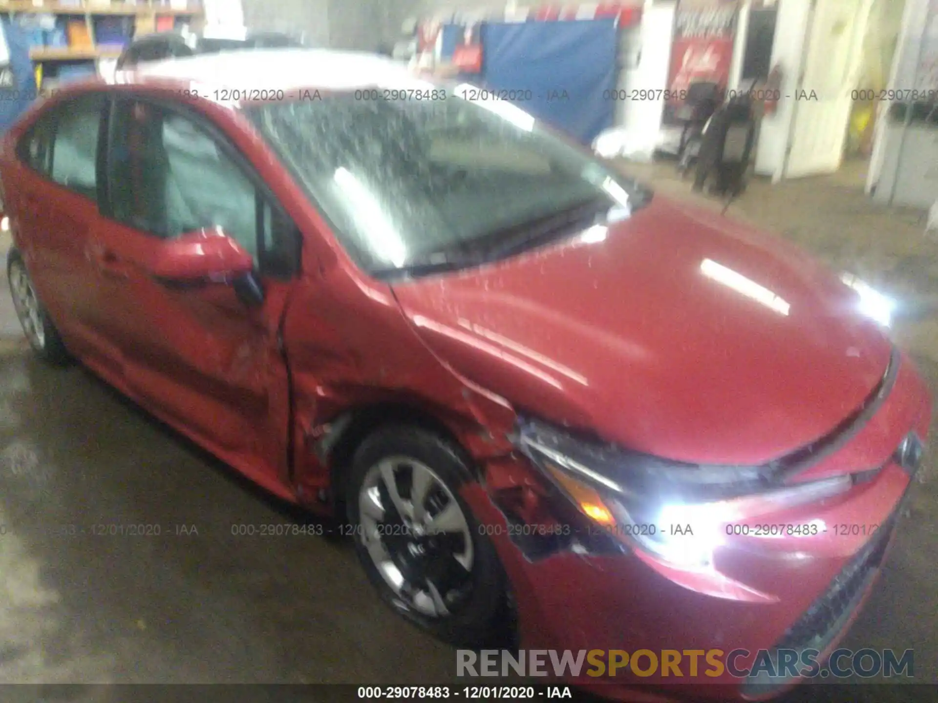 1 Photograph of a damaged car 5YFEPRAE4LP026790 TOYOTA COROLLA 2020