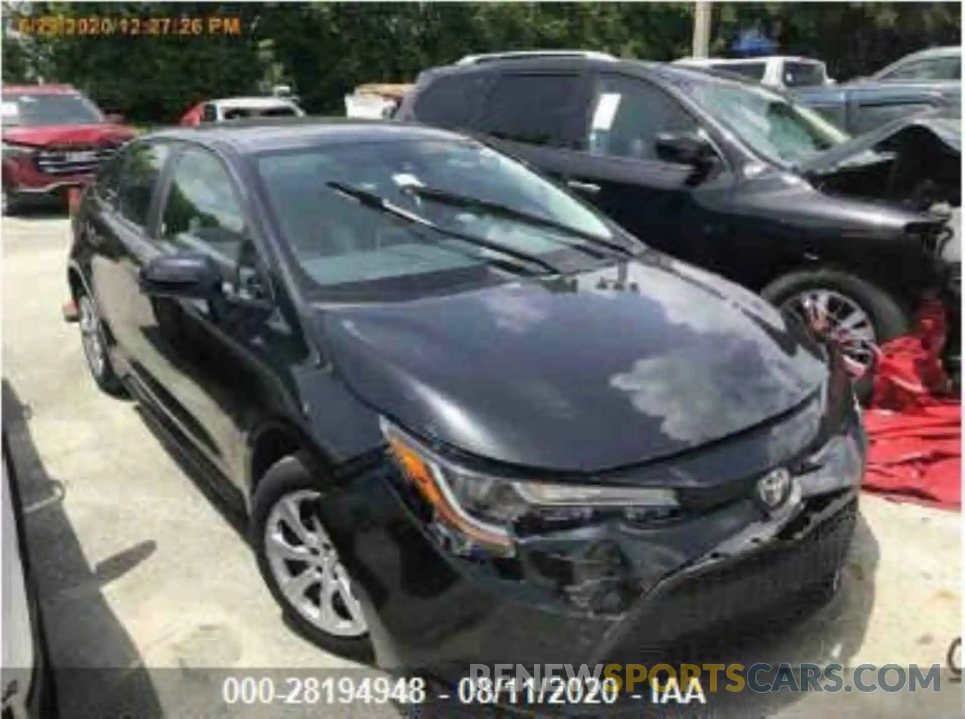 1 Photograph of a damaged car 5YFEPRAE4LP028216 TOYOTA COROLLA 2020