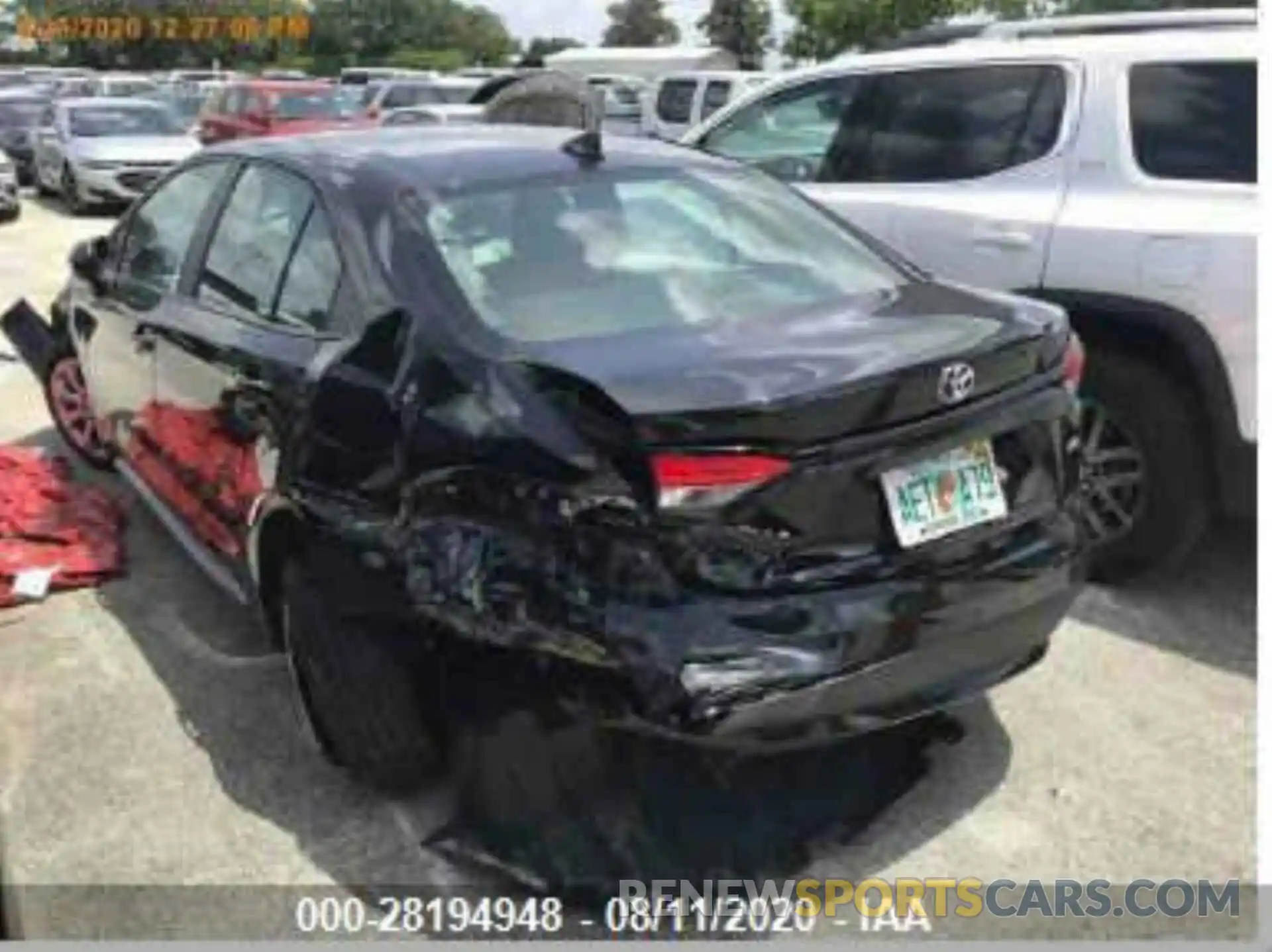 3 Photograph of a damaged car 5YFEPRAE4LP028216 TOYOTA COROLLA 2020