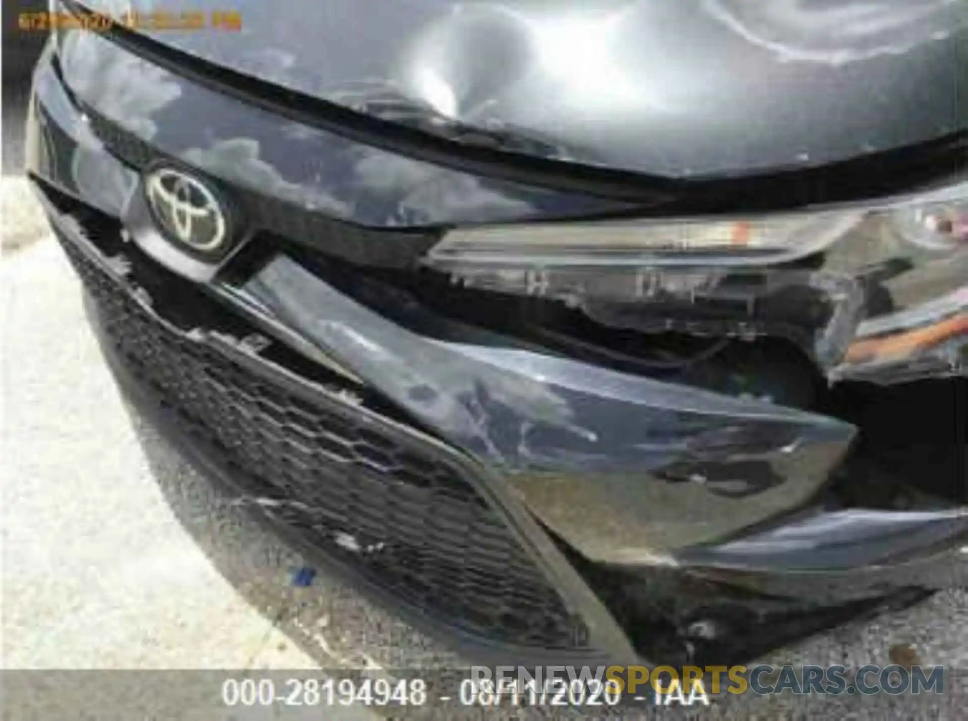 8 Photograph of a damaged car 5YFEPRAE4LP028216 TOYOTA COROLLA 2020