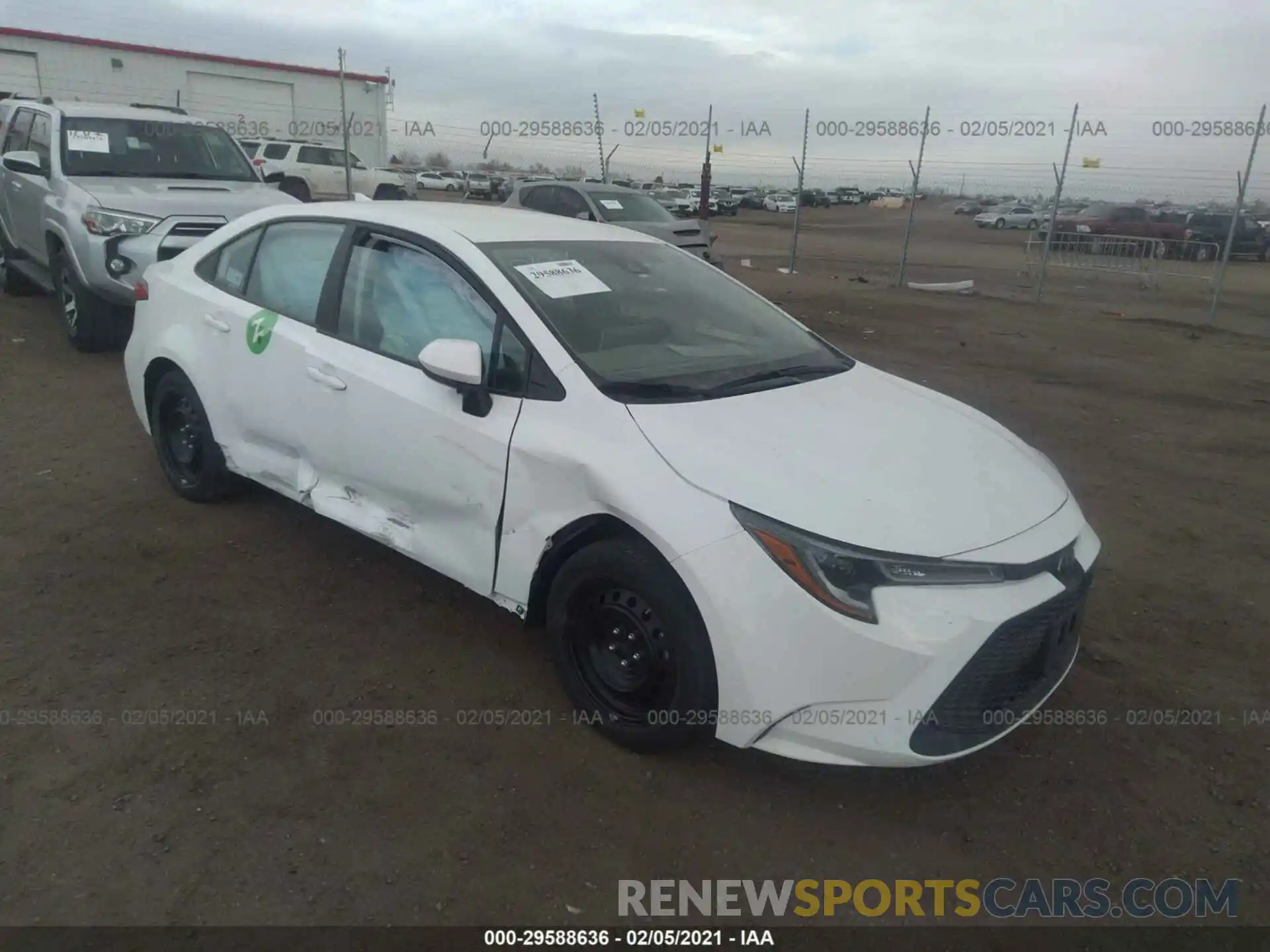 1 Photograph of a damaged car 5YFEPRAE4LP028314 TOYOTA COROLLA 2020