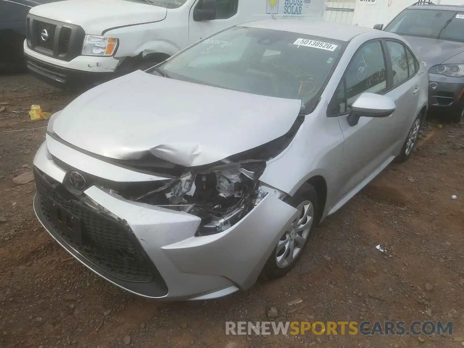 2 Photograph of a damaged car 5YFEPRAE4LP028765 TOYOTA COROLLA 2020