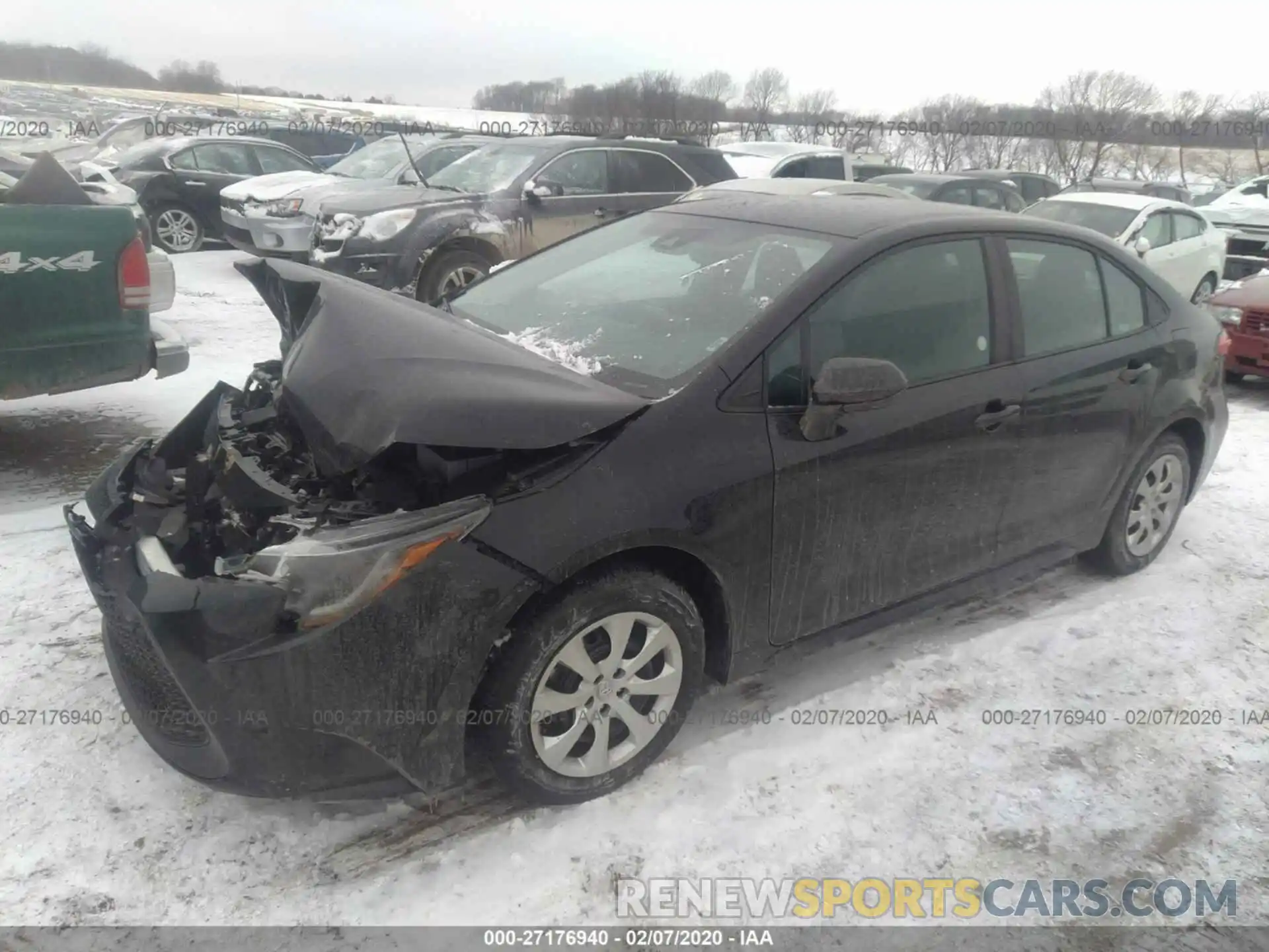 2 Photograph of a damaged car 5YFEPRAE4LP029351 TOYOTA COROLLA 2020