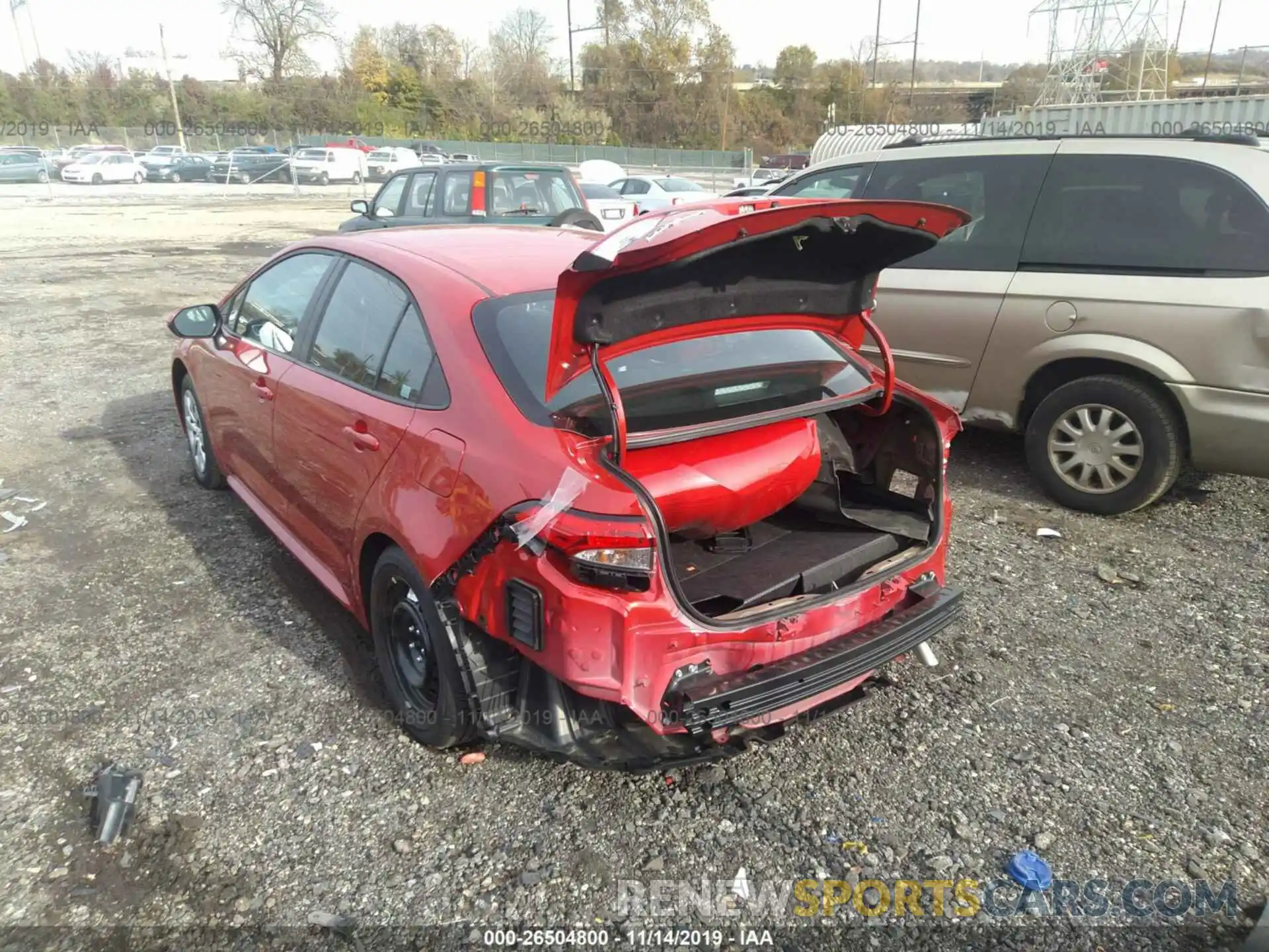 3 Photograph of a damaged car 5YFEPRAE4LP029365 TOYOTA COROLLA 2020