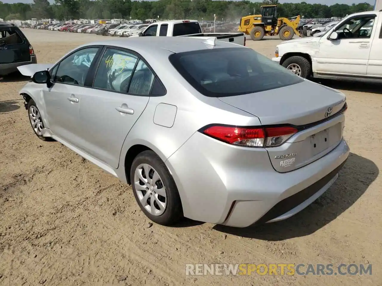 3 Photograph of a damaged car 5YFEPRAE4LP029513 TOYOTA COROLLA 2020