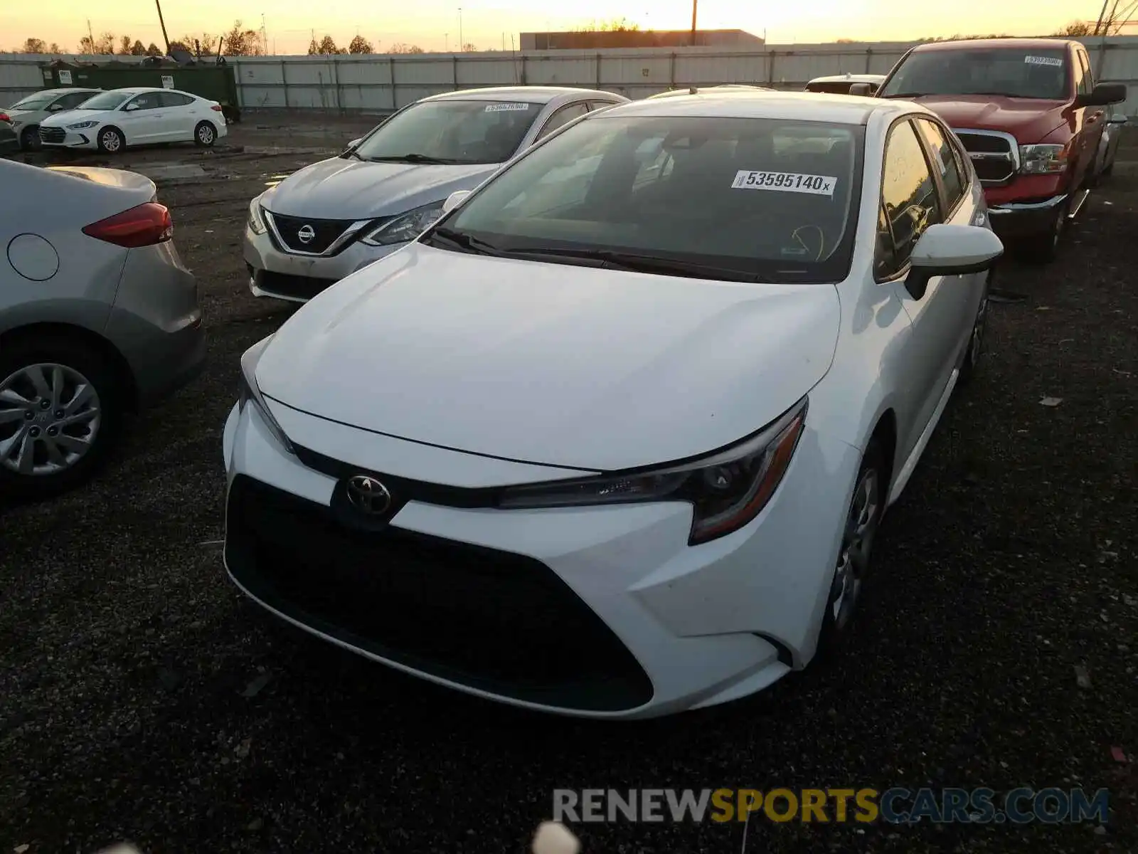 2 Photograph of a damaged car 5YFEPRAE4LP029561 TOYOTA COROLLA 2020