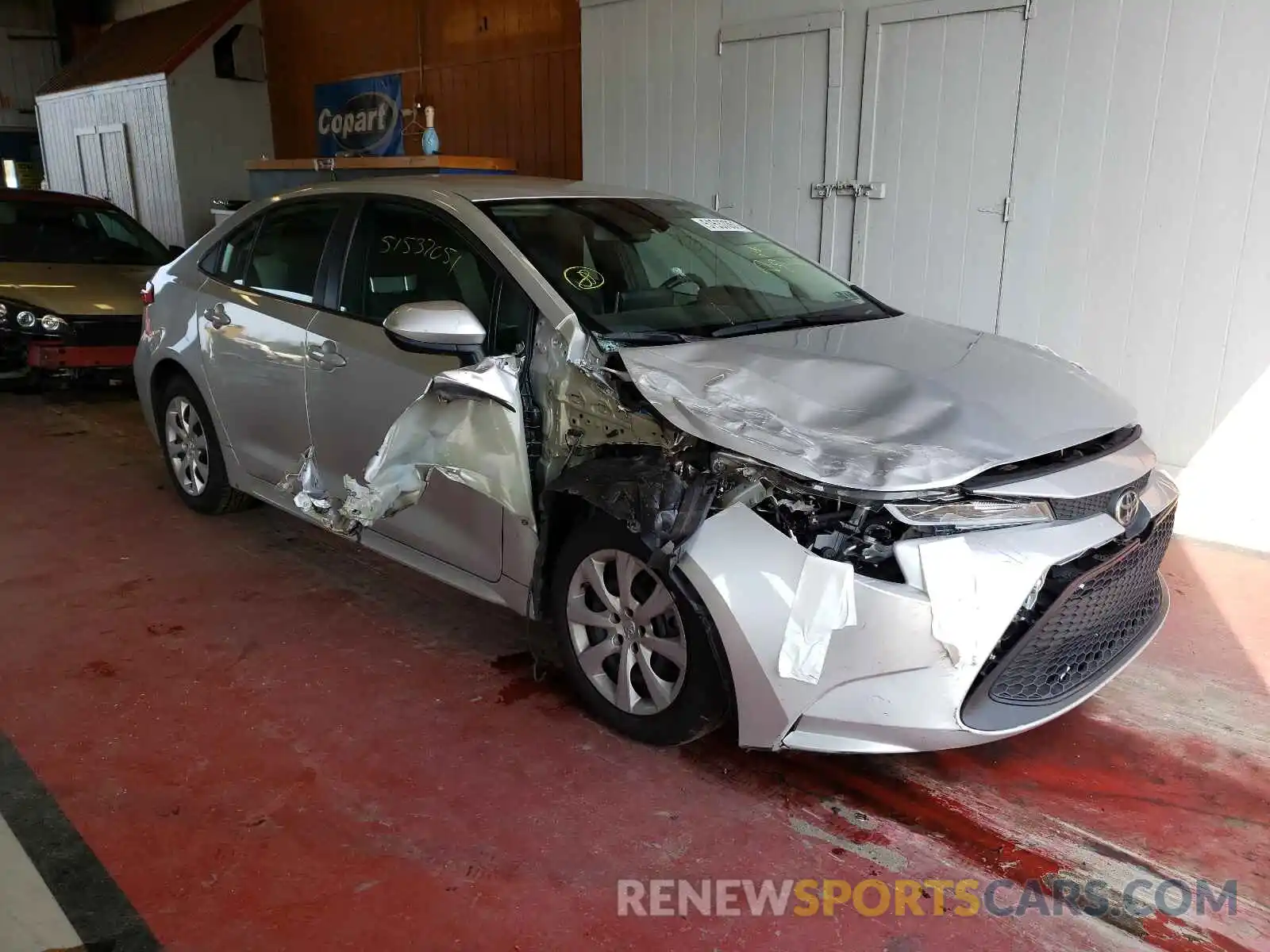 1 Photograph of a damaged car 5YFEPRAE4LP030161 TOYOTA COROLLA 2020