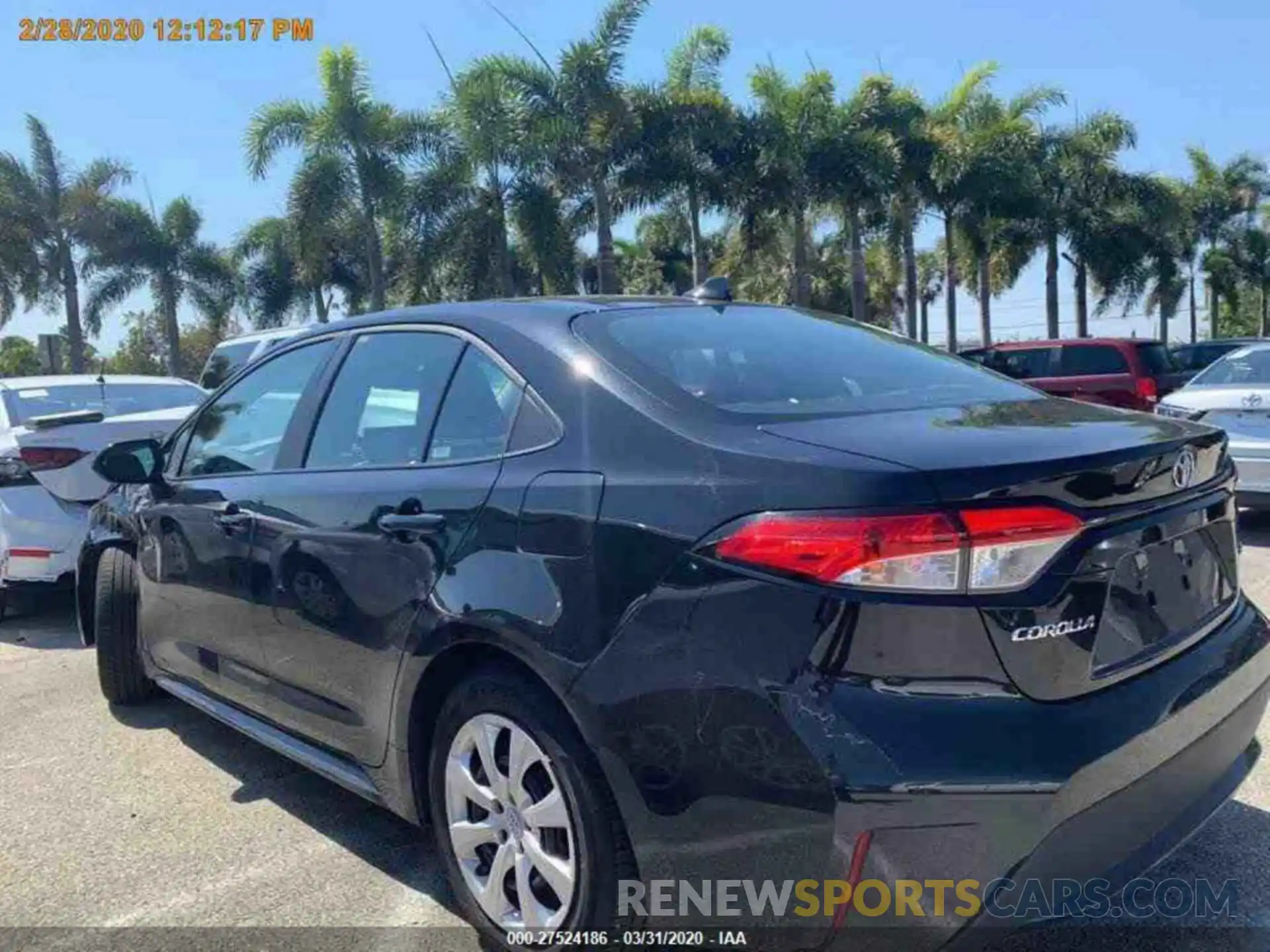 13 Photograph of a damaged car 5YFEPRAE4LP030371 TOYOTA COROLLA 2020