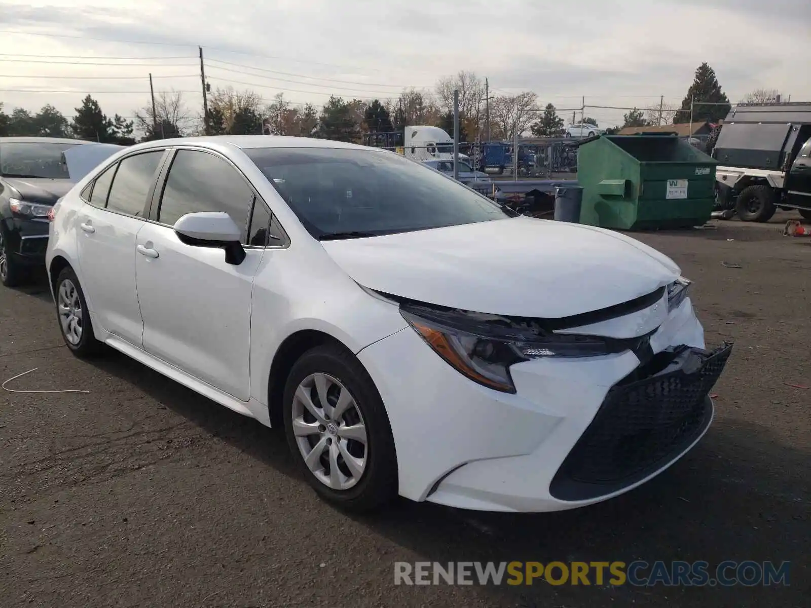 1 Photograph of a damaged car 5YFEPRAE4LP031150 TOYOTA COROLLA 2020