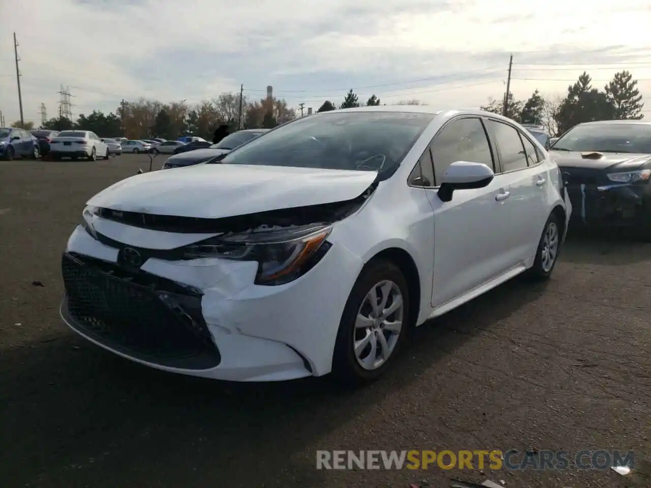 2 Photograph of a damaged car 5YFEPRAE4LP031150 TOYOTA COROLLA 2020