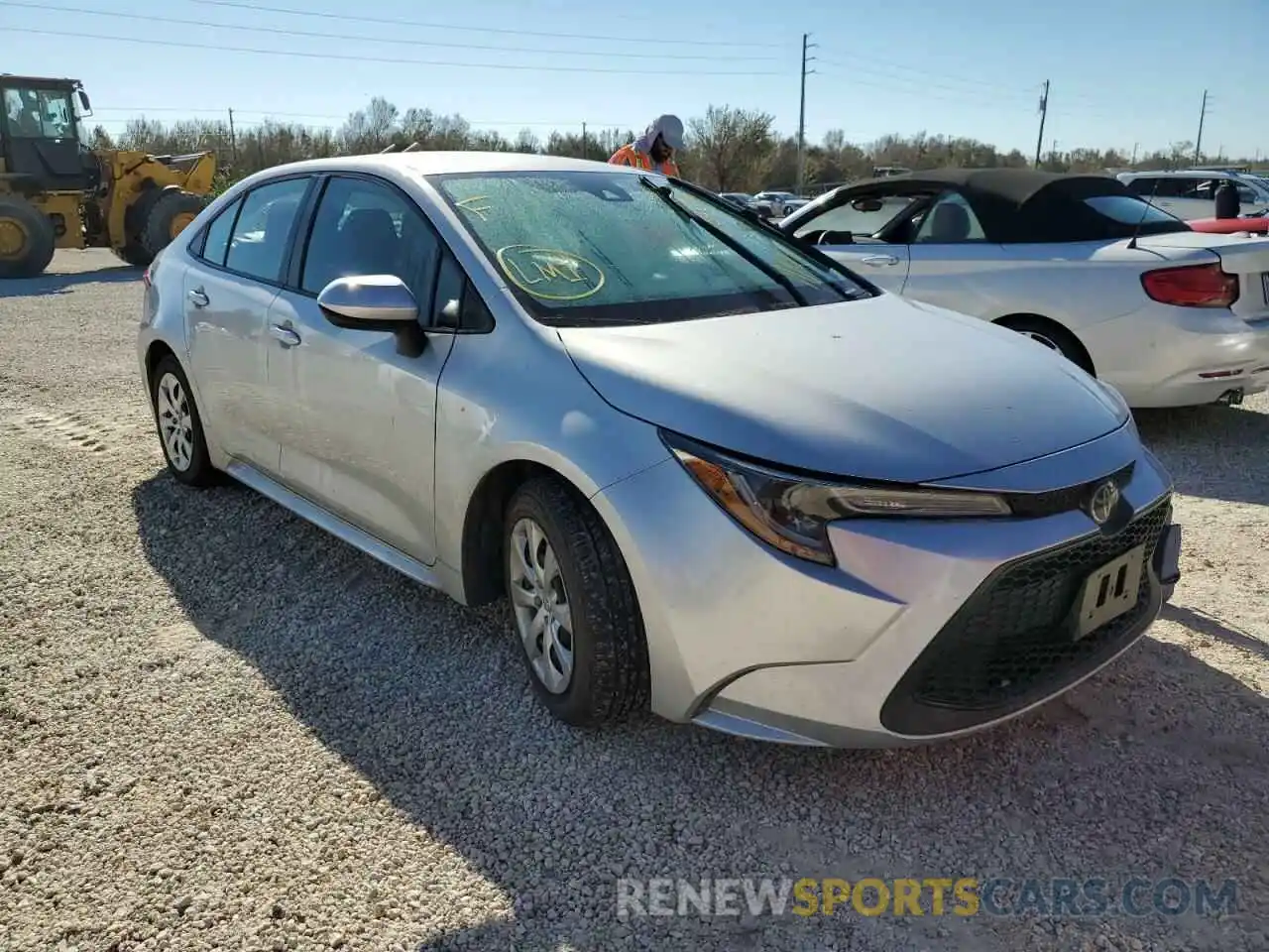 1 Photograph of a damaged car 5YFEPRAE4LP031522 TOYOTA COROLLA 2020