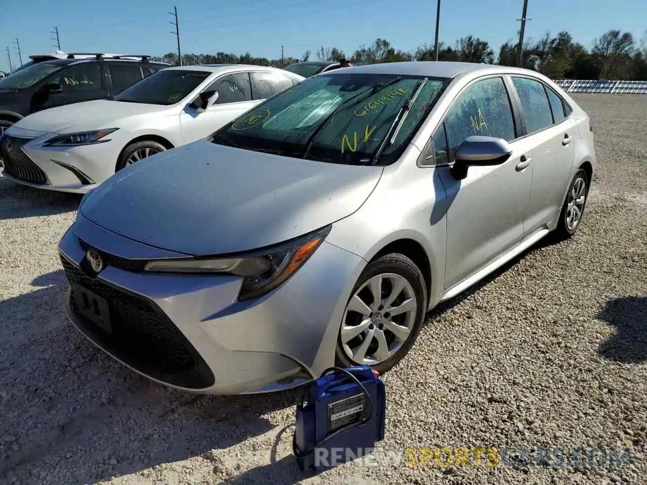 2 Photograph of a damaged car 5YFEPRAE4LP031522 TOYOTA COROLLA 2020