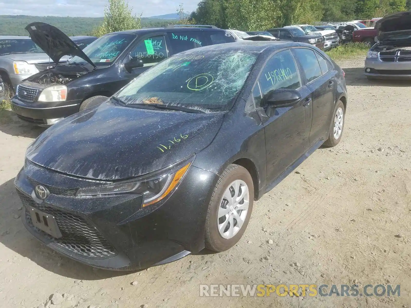 2 Photograph of a damaged car 5YFEPRAE4LP032413 TOYOTA COROLLA 2020