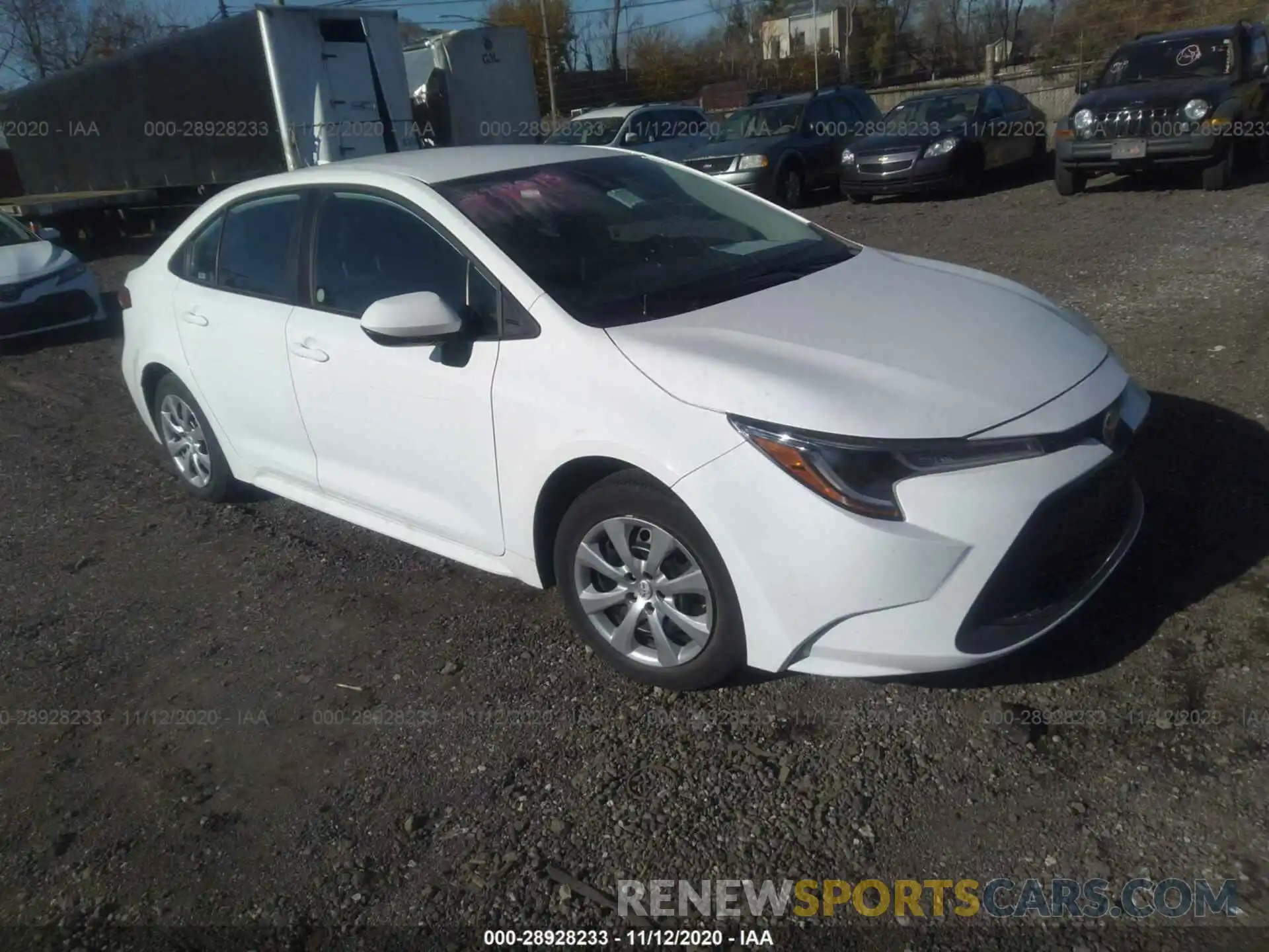 1 Photograph of a damaged car 5YFEPRAE4LP033125 TOYOTA COROLLA 2020