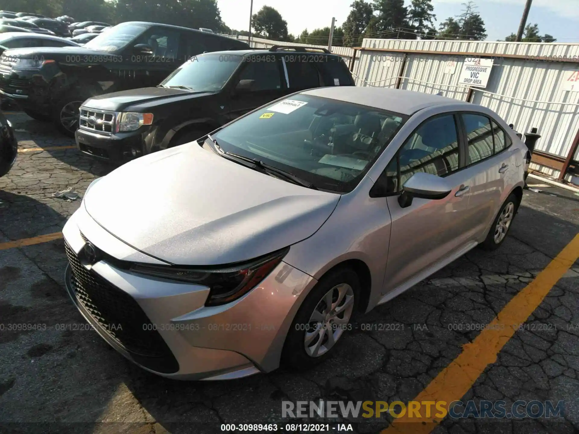 2 Photograph of a damaged car 5YFEPRAE4LP034825 TOYOTA COROLLA 2020