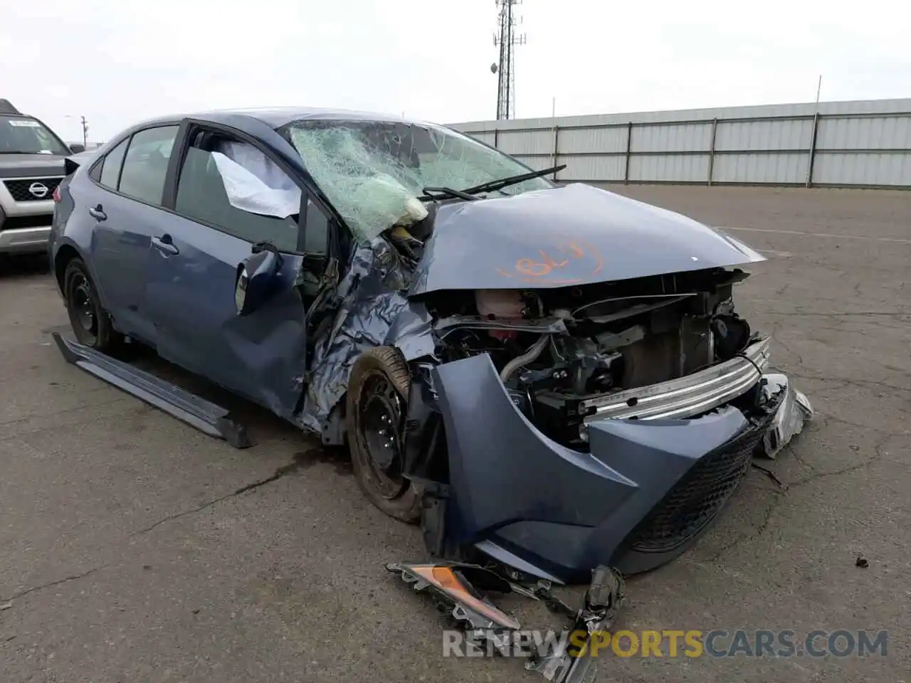 1 Photograph of a damaged car 5YFEPRAE4LP035456 TOYOTA COROLLA 2020