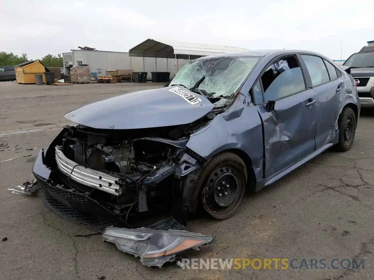 2 Photograph of a damaged car 5YFEPRAE4LP035456 TOYOTA COROLLA 2020