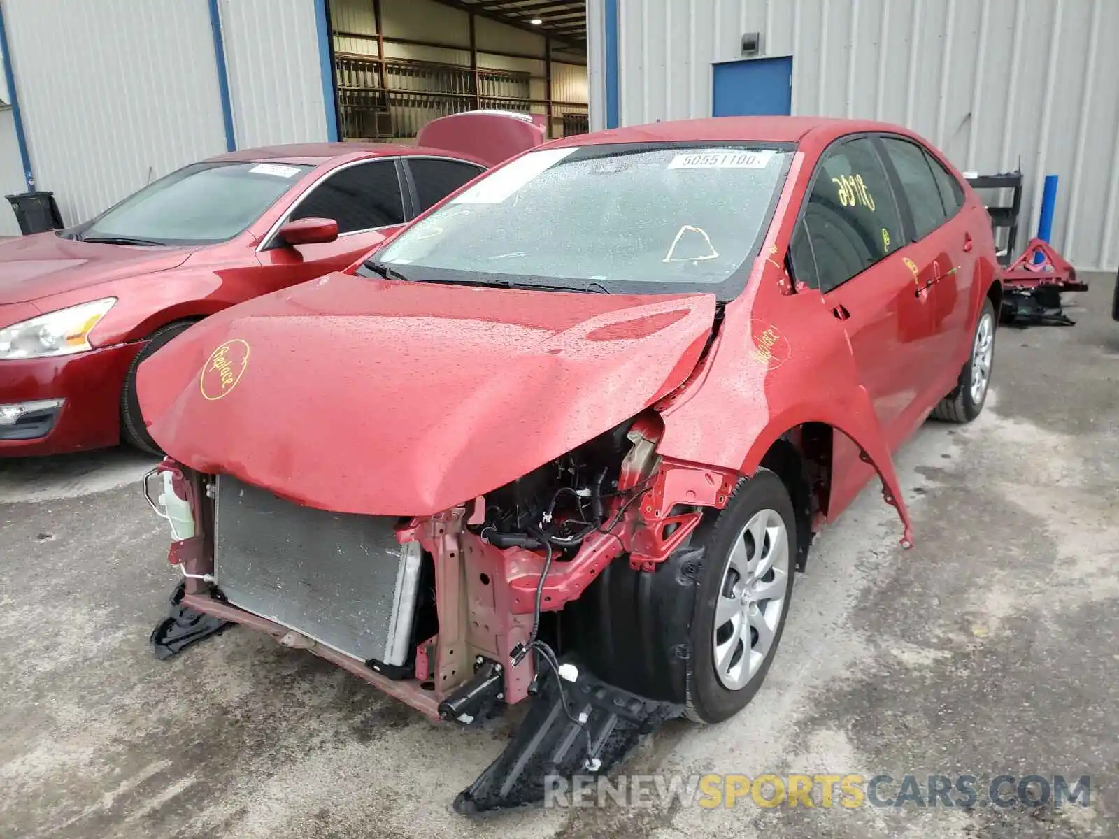 2 Photograph of a damaged car 5YFEPRAE4LP035912 TOYOTA COROLLA 2020