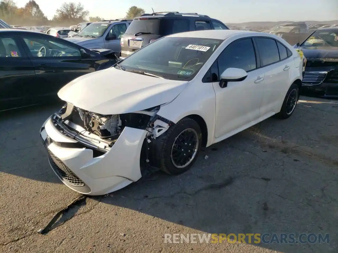 2 Photograph of a damaged car 5YFEPRAE4LP036719 TOYOTA COROLLA 2020