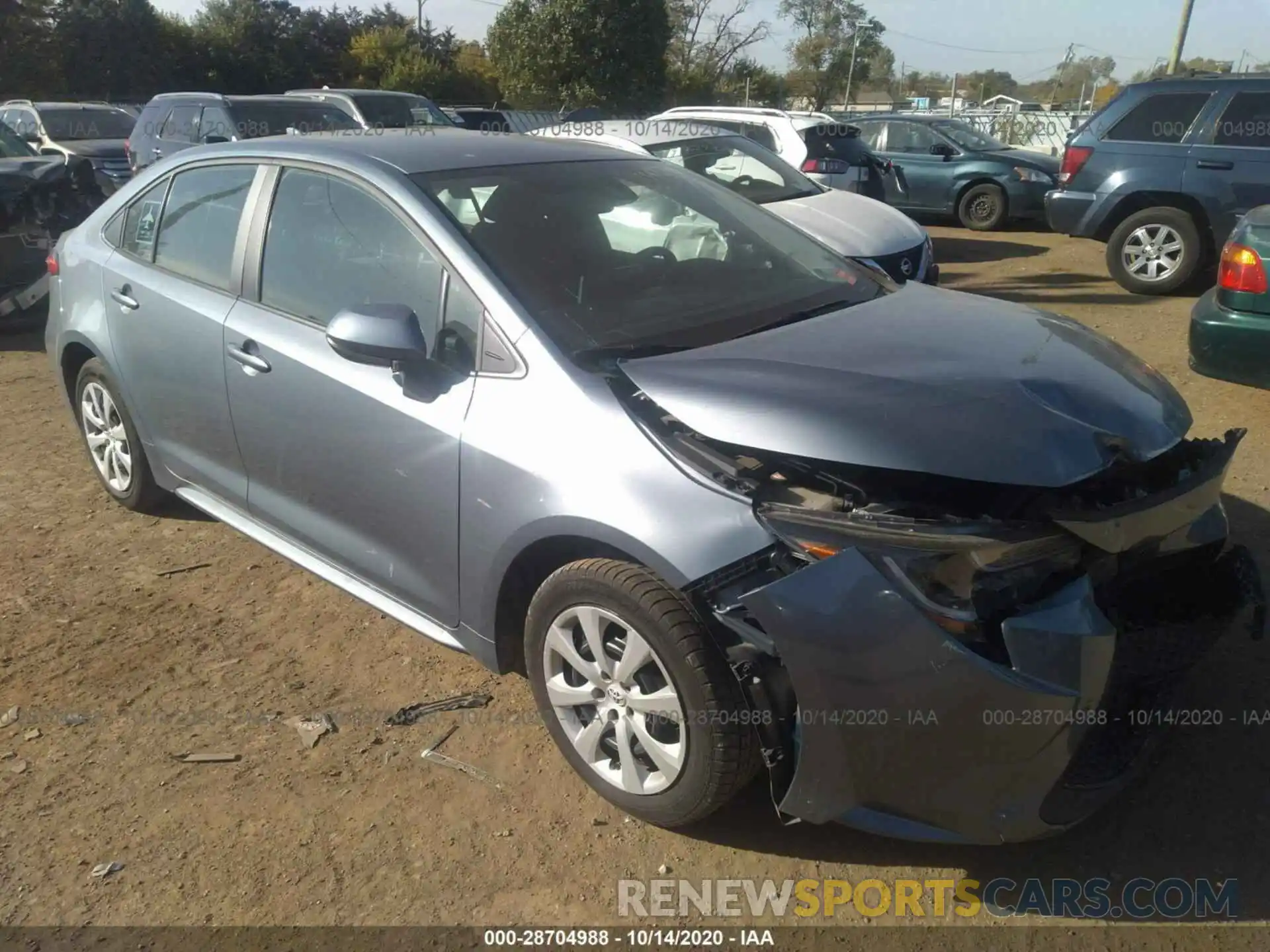 1 Photograph of a damaged car 5YFEPRAE4LP038180 TOYOTA COROLLA 2020