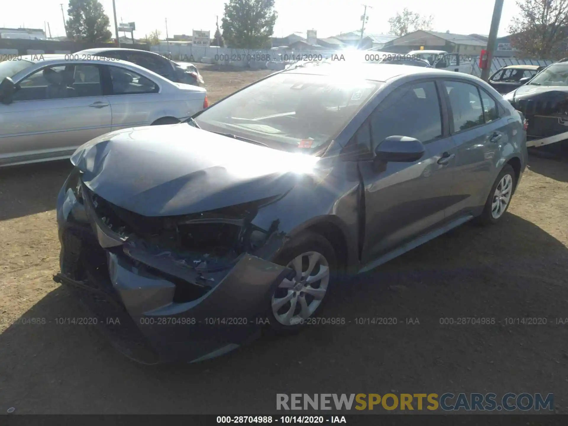 2 Photograph of a damaged car 5YFEPRAE4LP038180 TOYOTA COROLLA 2020