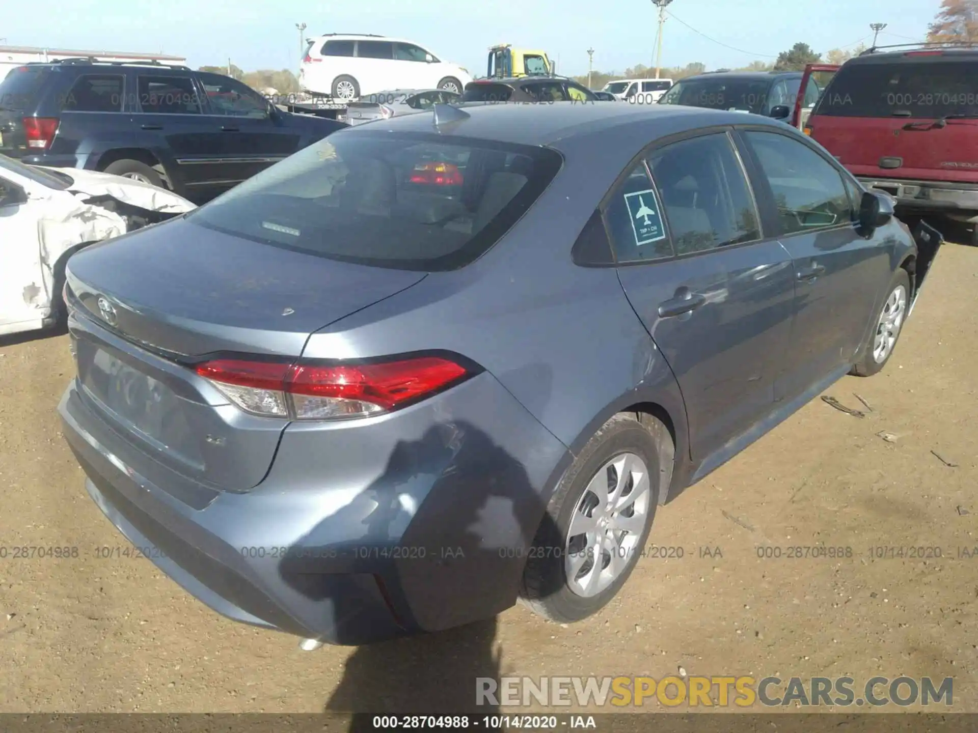 4 Photograph of a damaged car 5YFEPRAE4LP038180 TOYOTA COROLLA 2020