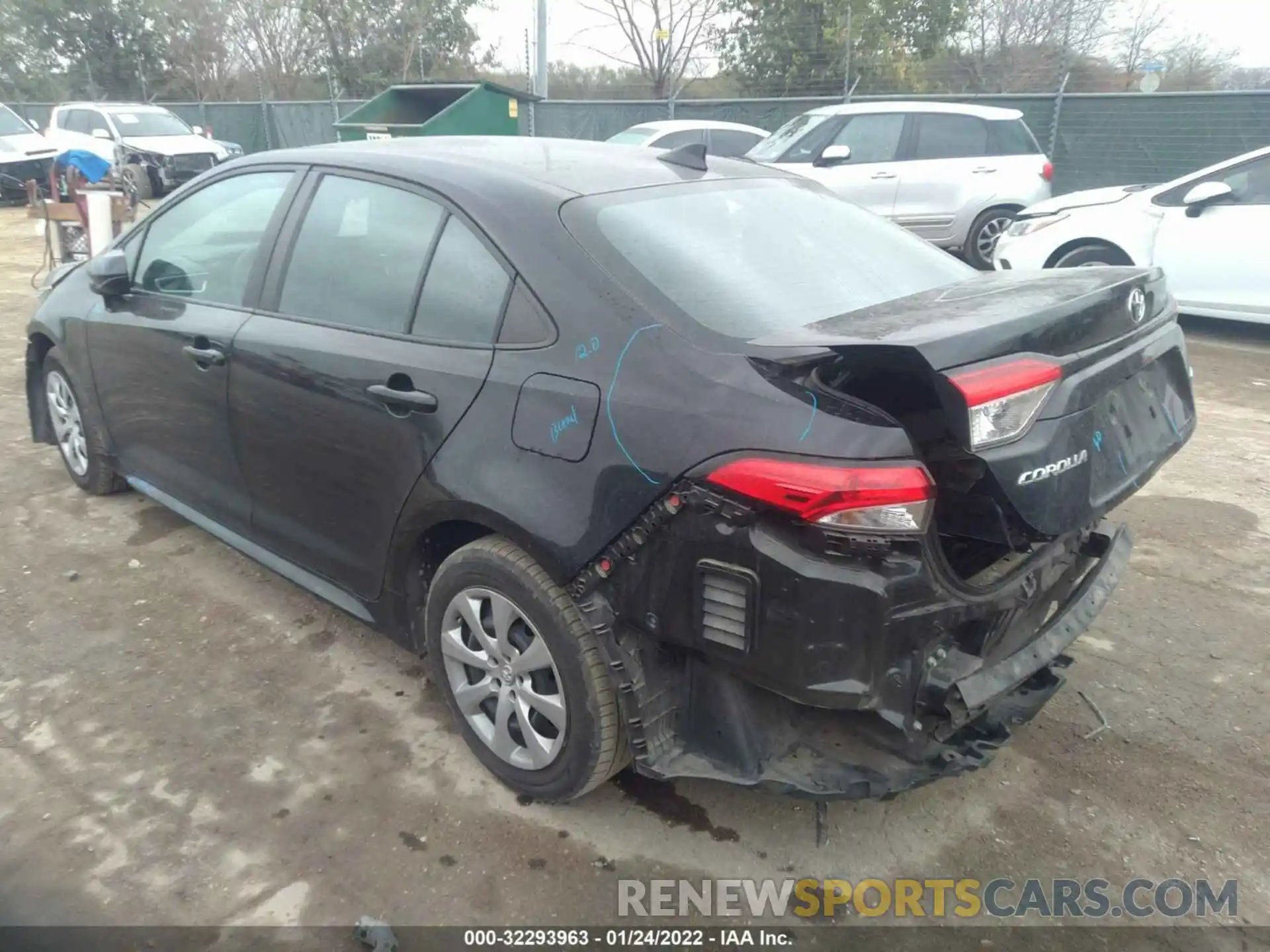 3 Photograph of a damaged car 5YFEPRAE4LP040849 TOYOTA COROLLA 2020