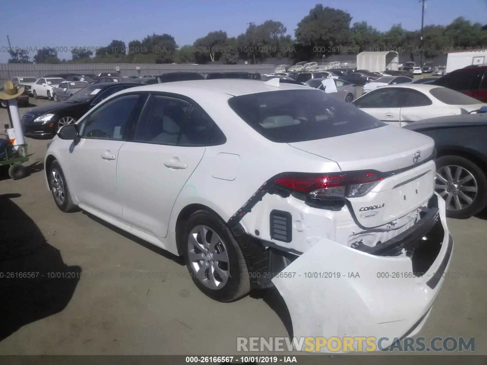 3 Photograph of a damaged car 5YFEPRAE4LP041614 TOYOTA COROLLA 2020