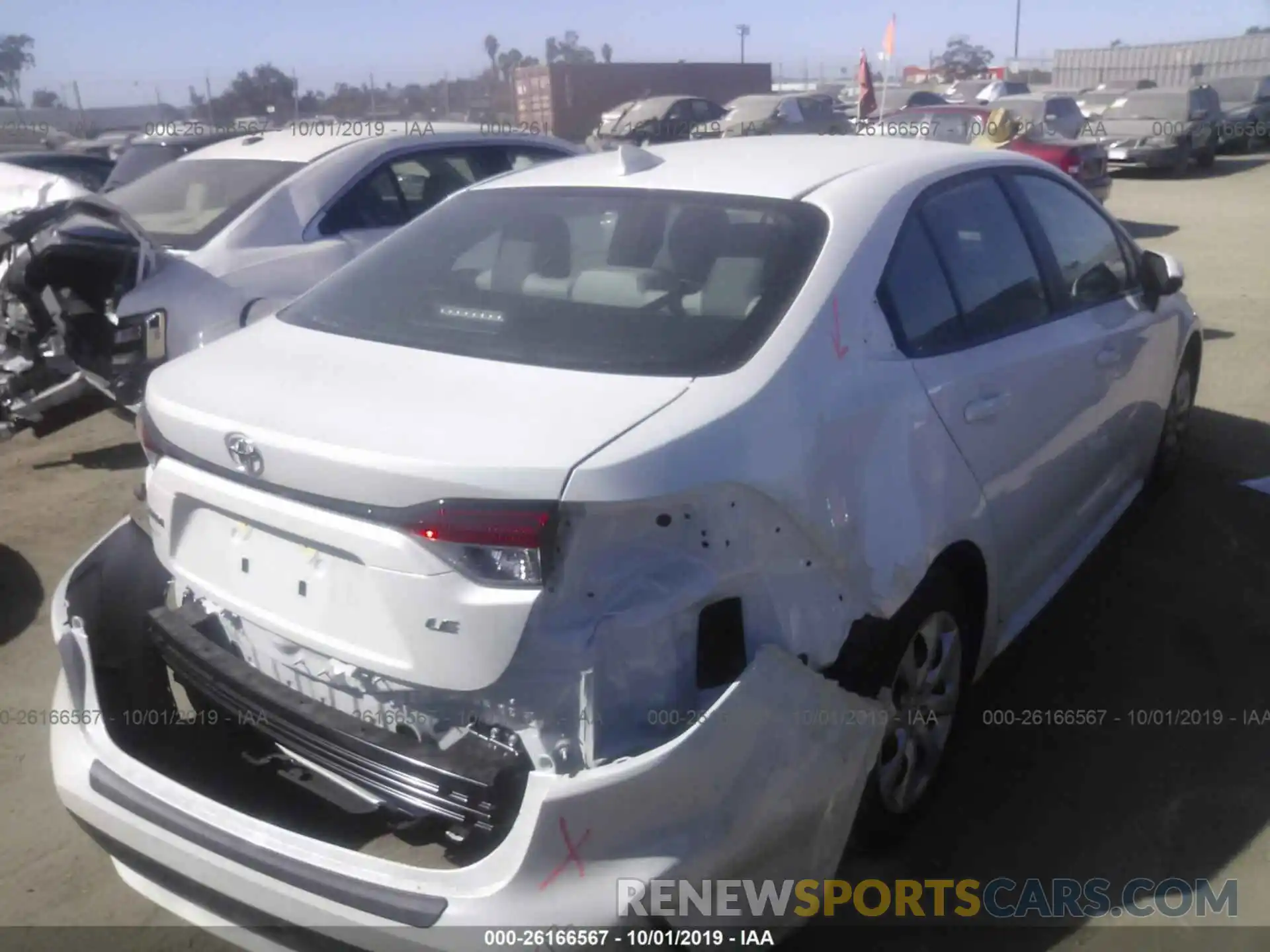 4 Photograph of a damaged car 5YFEPRAE4LP041614 TOYOTA COROLLA 2020